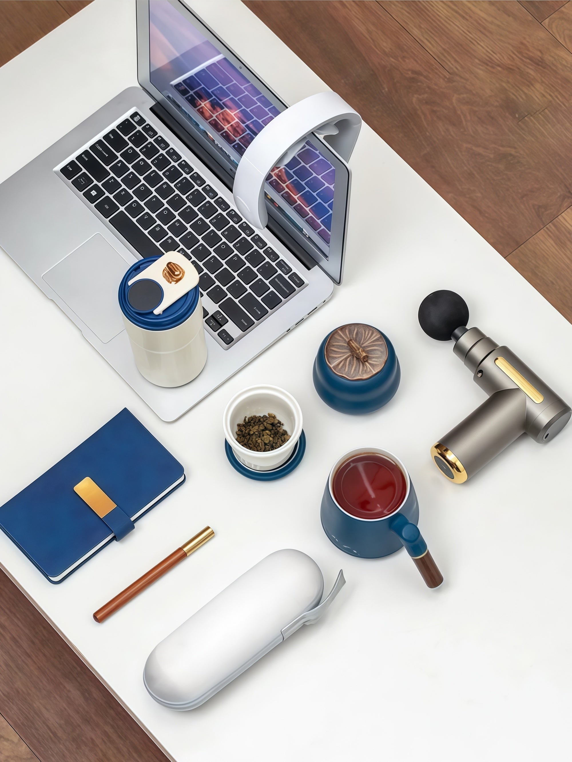 Executive Comfort, Elegantly Boxed: A Massage Gun + Smart Tumbler Gift Set That Actually Gets Used