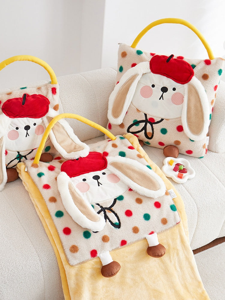 Monster Eyes Sherpa–Flannel Convertible Pillow Blanket