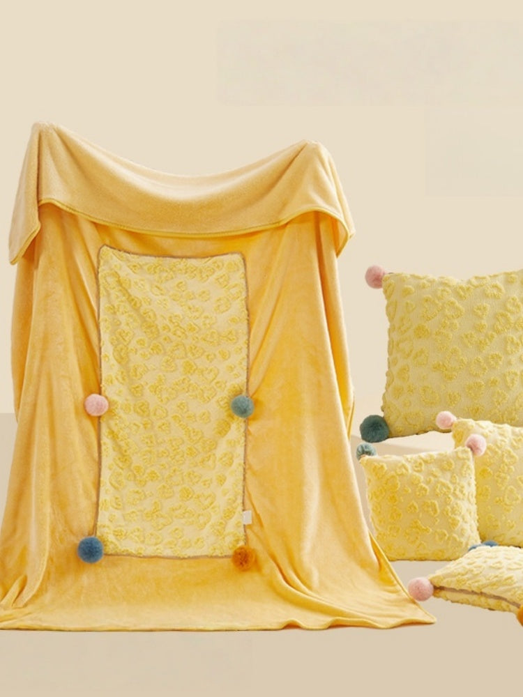 Monster Eyes Sherpa–Flannel Convertible Pillow Blanket