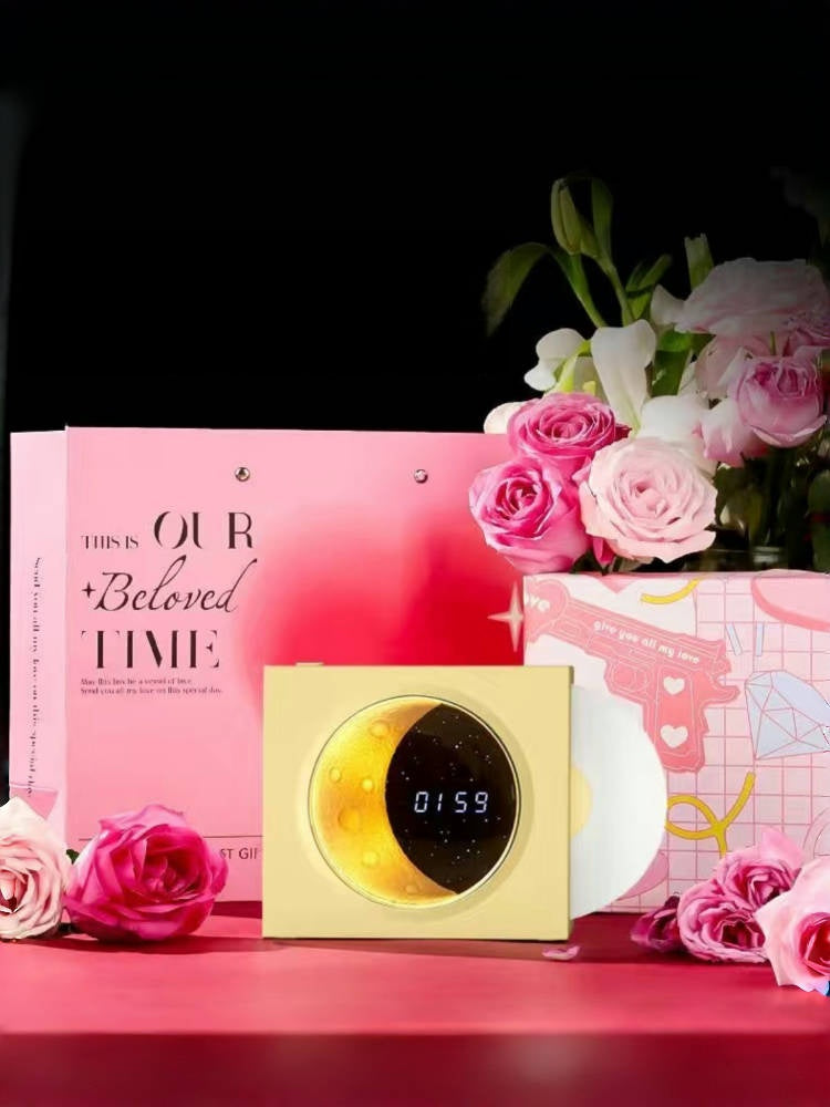 Moon-Dial Retro Vinyl Bluetooth Speaker