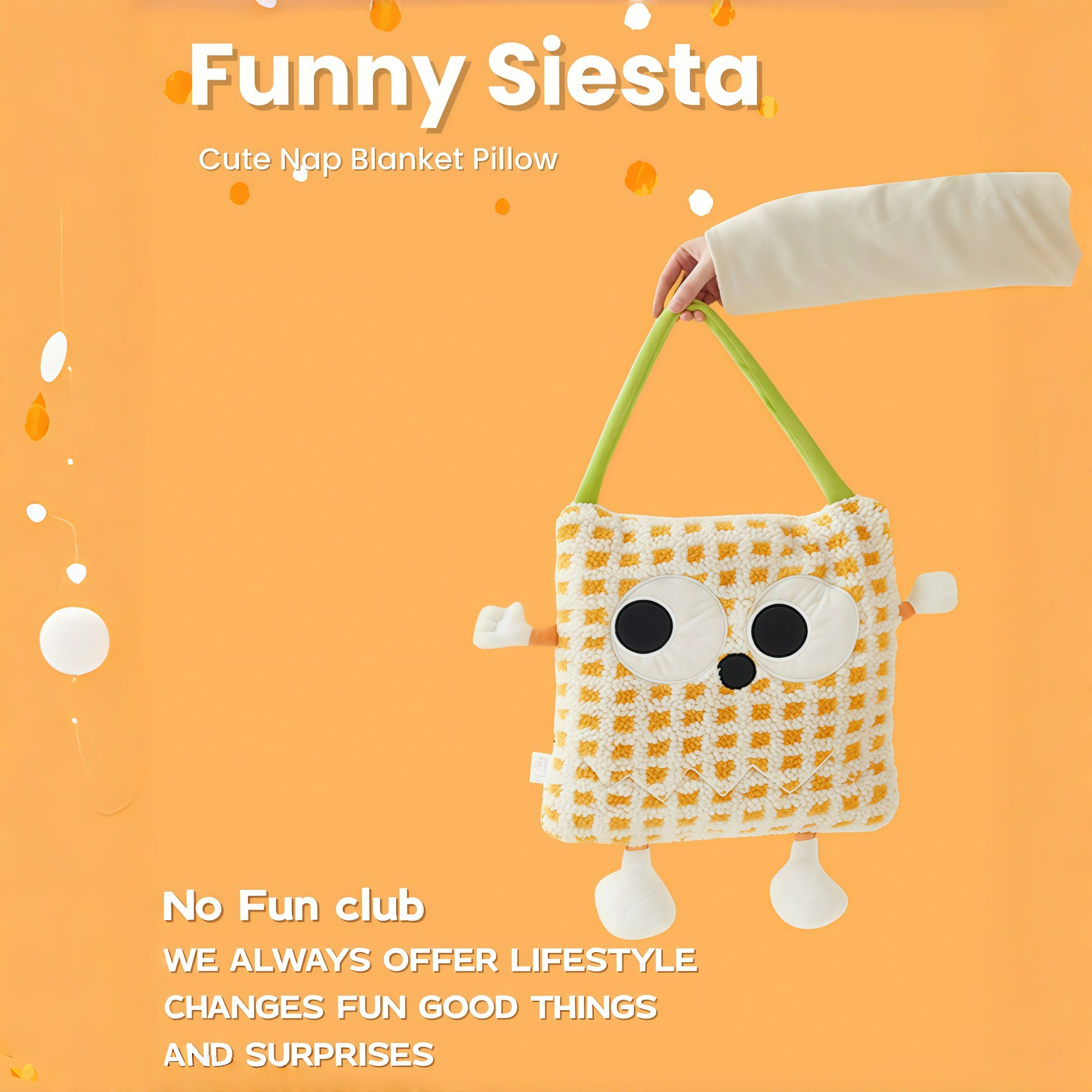 Monster Eyes Sherpa–Flannel Convertible Pillow Blanket