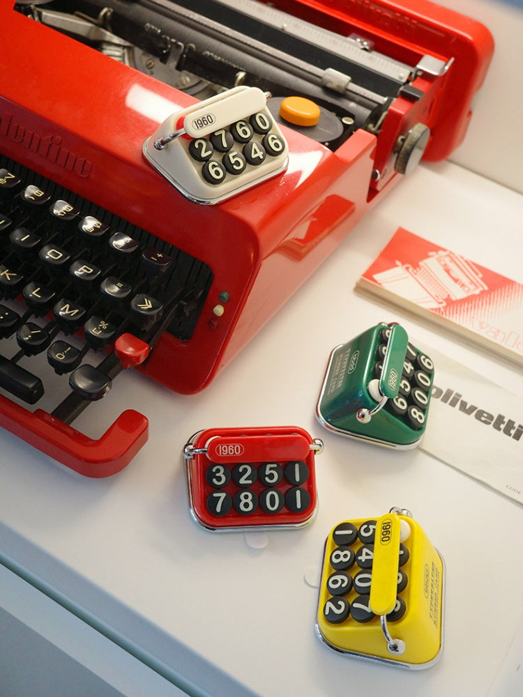 bbdd Typewriter Parking Number Plate