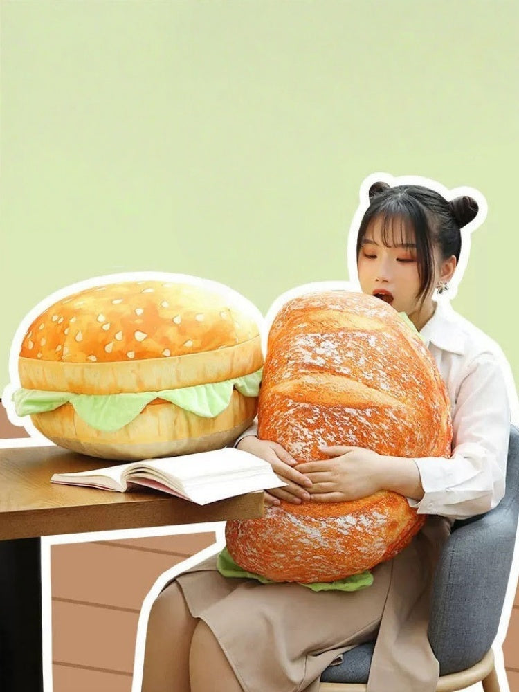 2-in-1 Burger Pillow Seat Cushion
