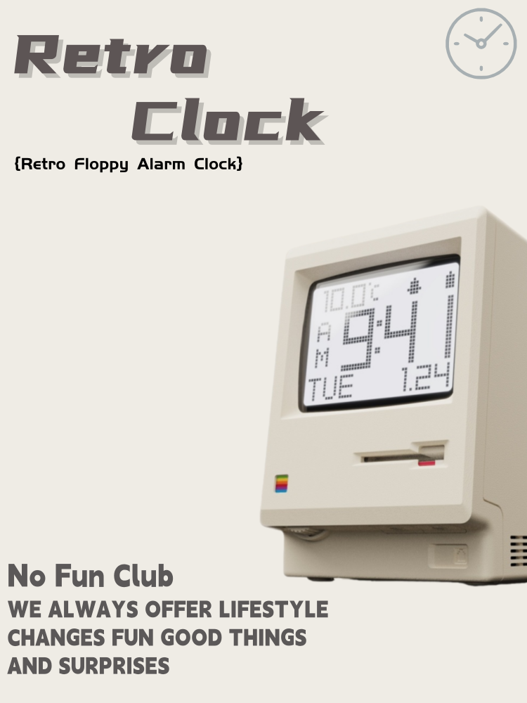 Retro Floppy Alarm Clock