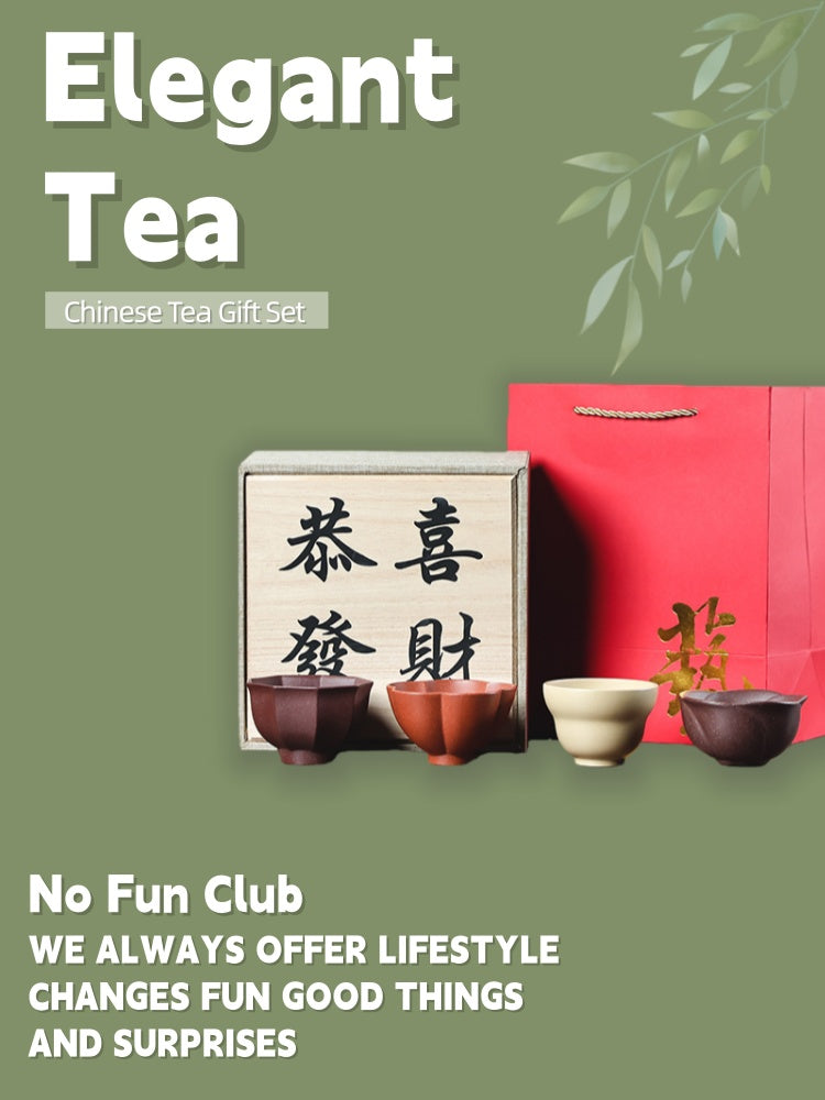 Zisha Chinese Tea Cup Gift Set