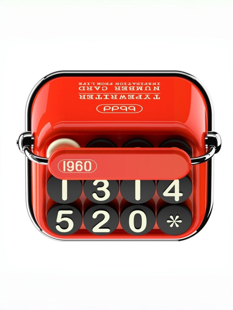 bbdd Typewriter Parking Number Plate
