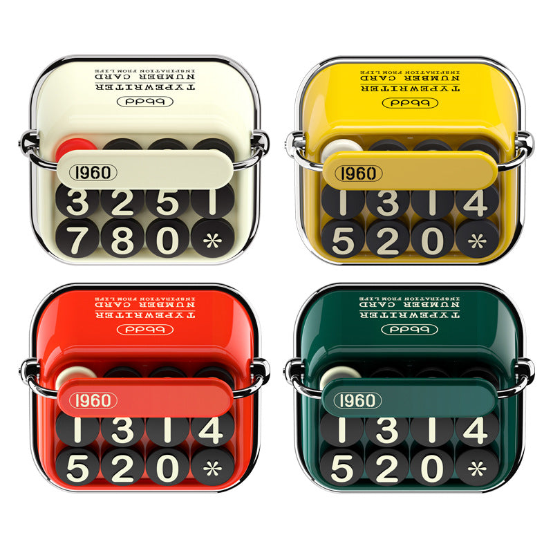 bbdd Typewriter Parking Number Plate