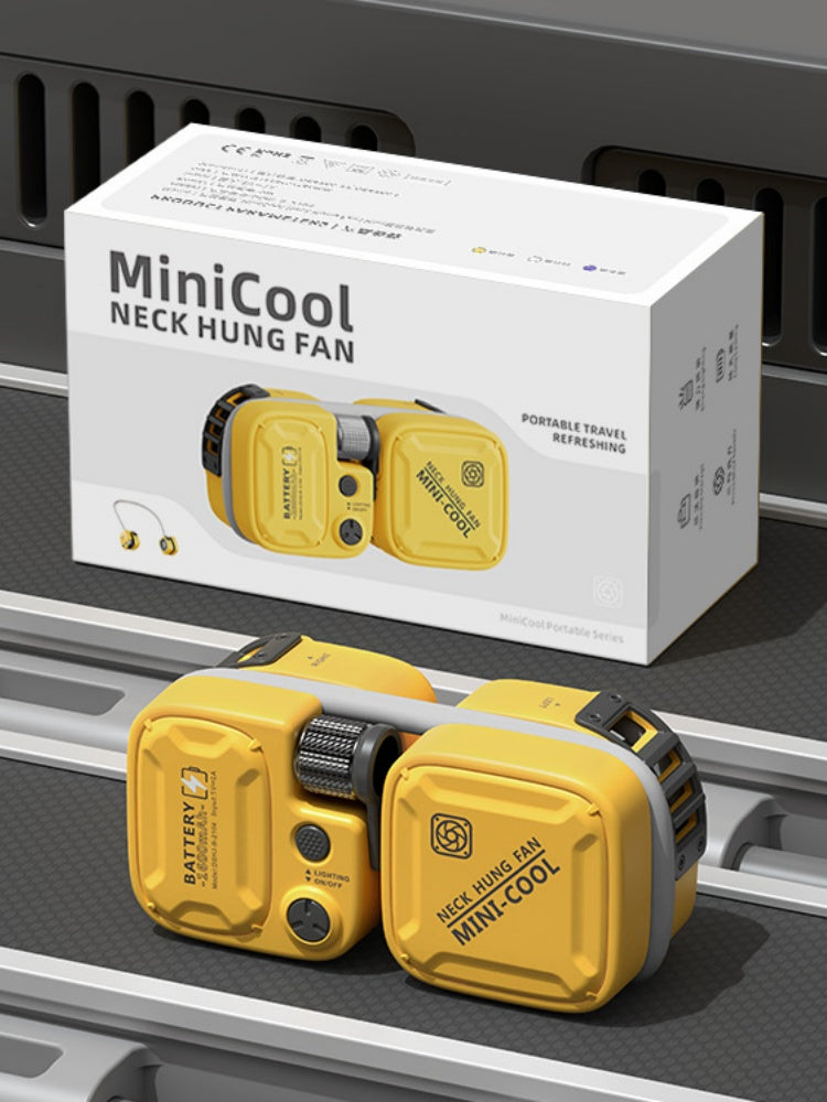 Wearable Neck Fan with Flashlight