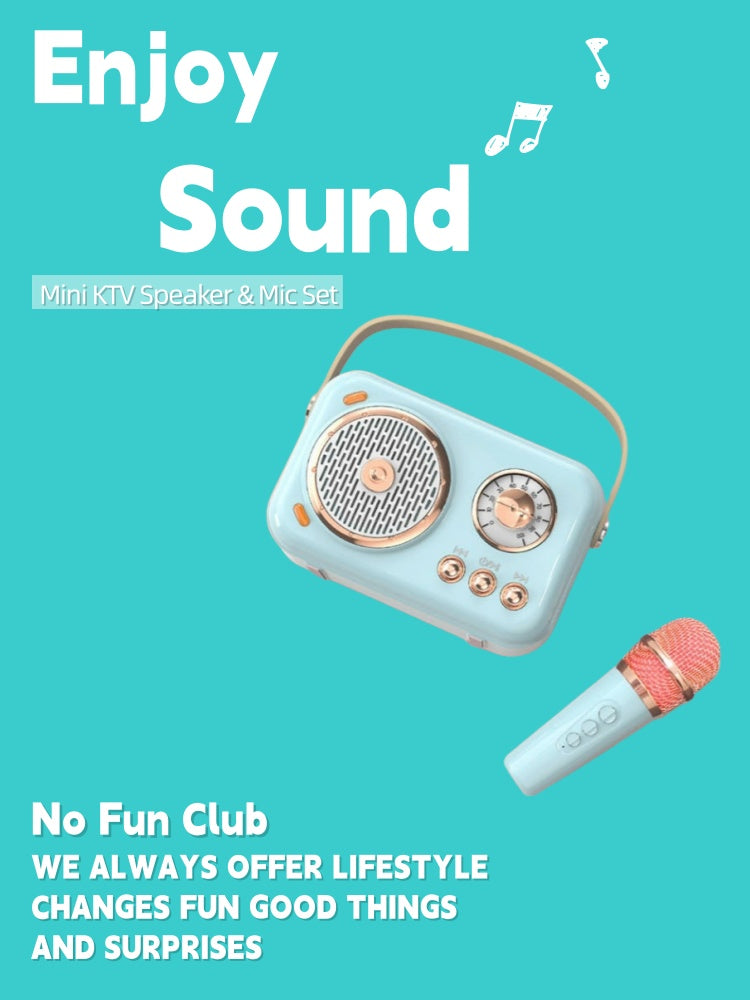 Mini Wireless Karaoke Speaker & Microphone