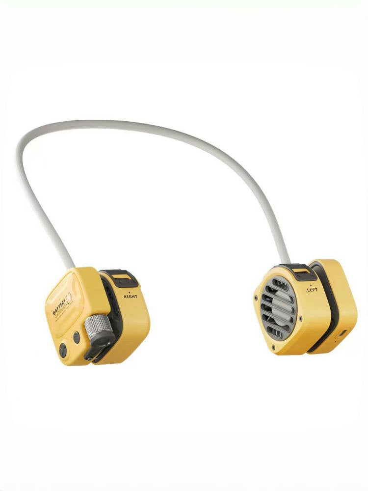 Wearable Neck Fan with Flashlight