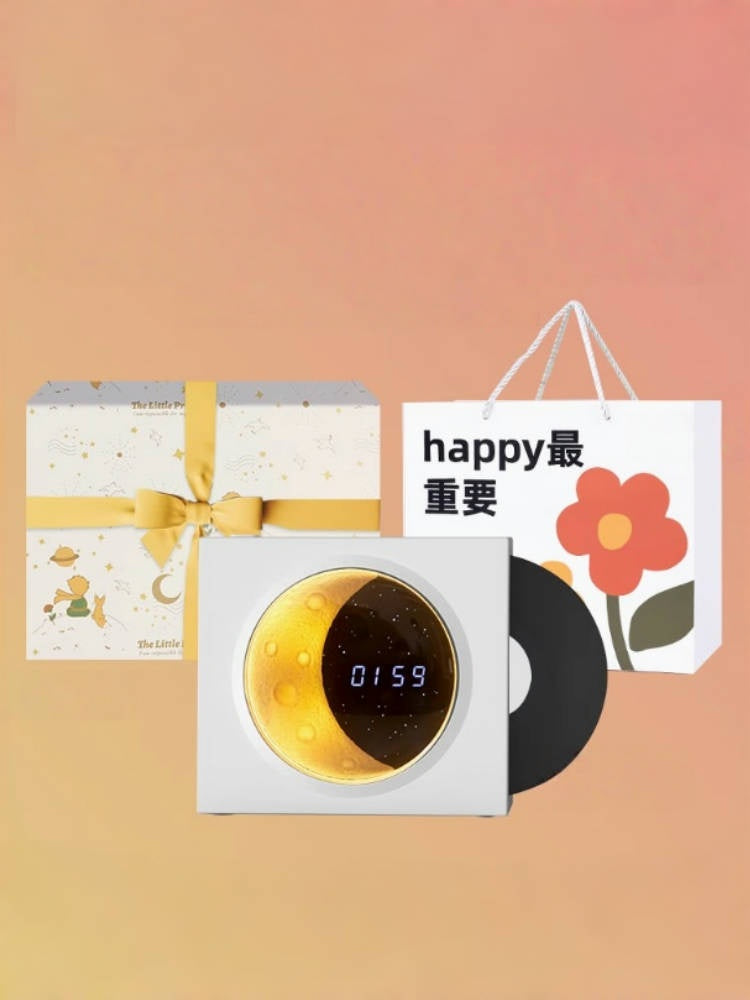 Moon-Dial Retro Vinyl Bluetooth Speaker