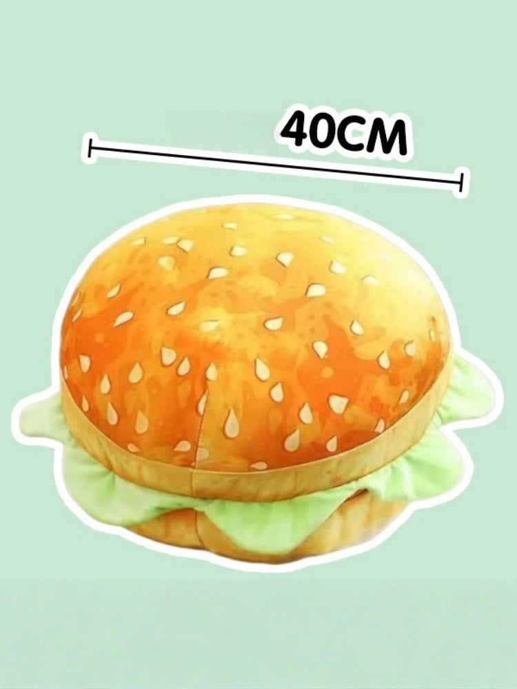 2-in-1 Burger Pillow Seat Cushion