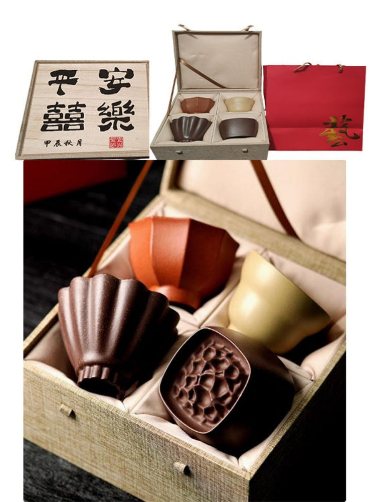 Zisha Chinese Tea Cup Gift Set