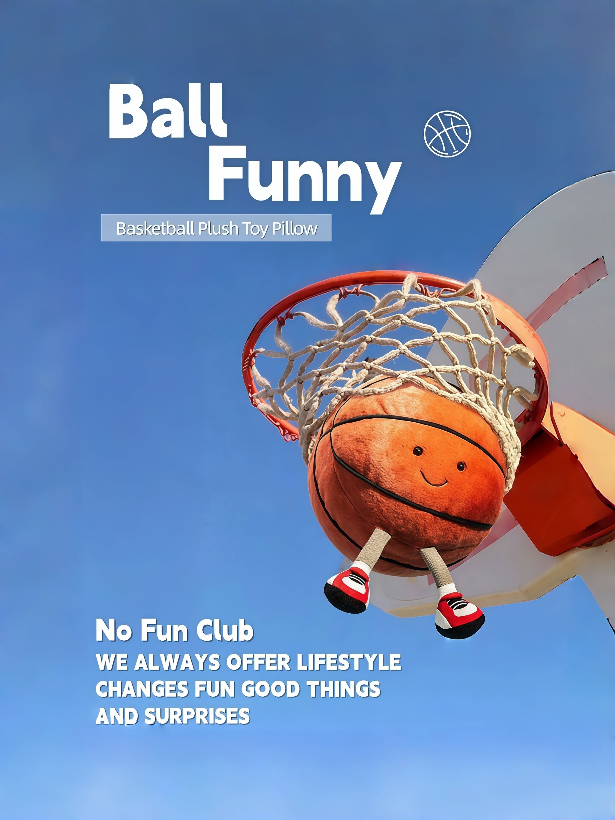 Basketball Plush Toy Pillow