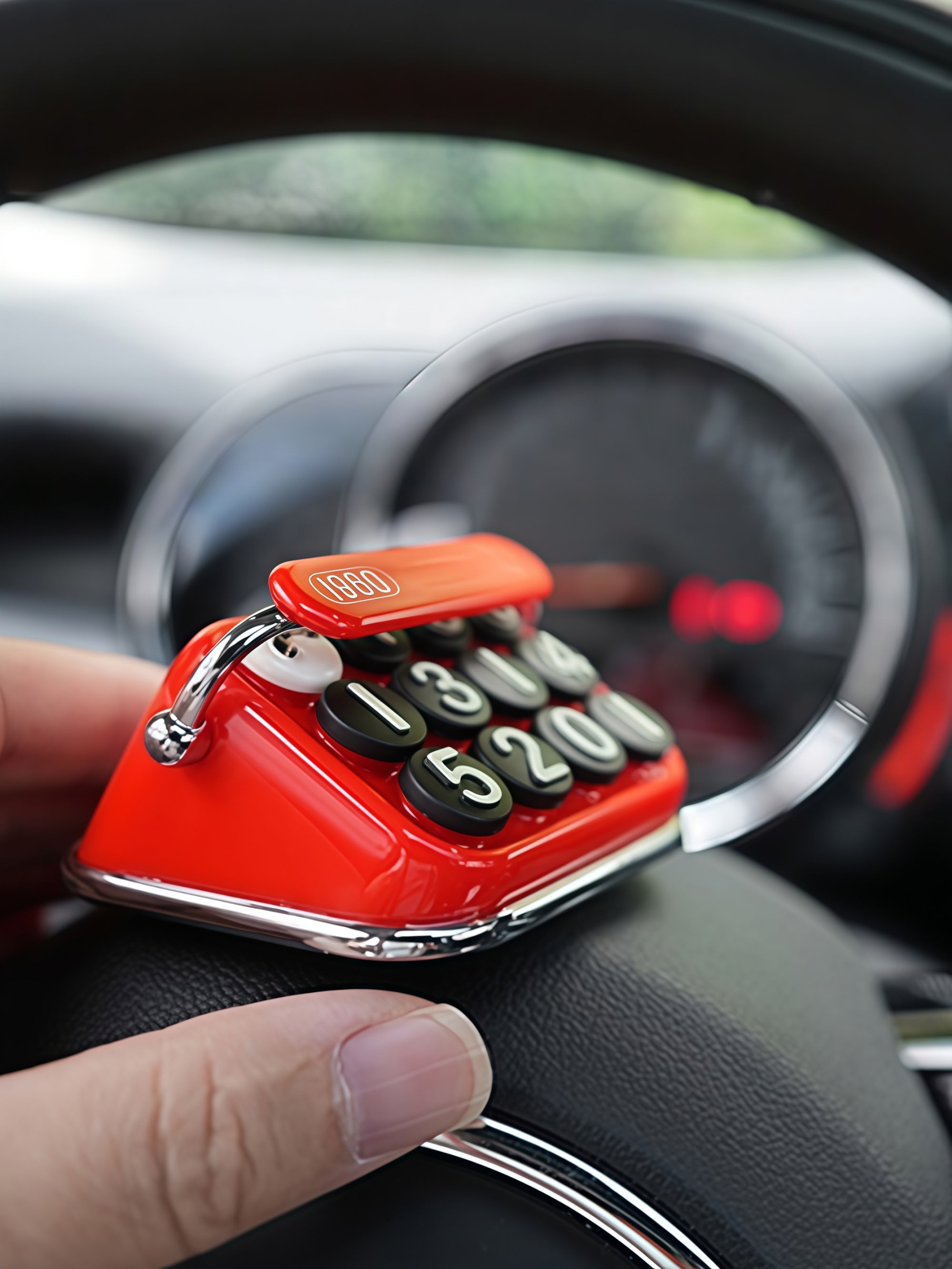 Typewriter Parking Number Plate