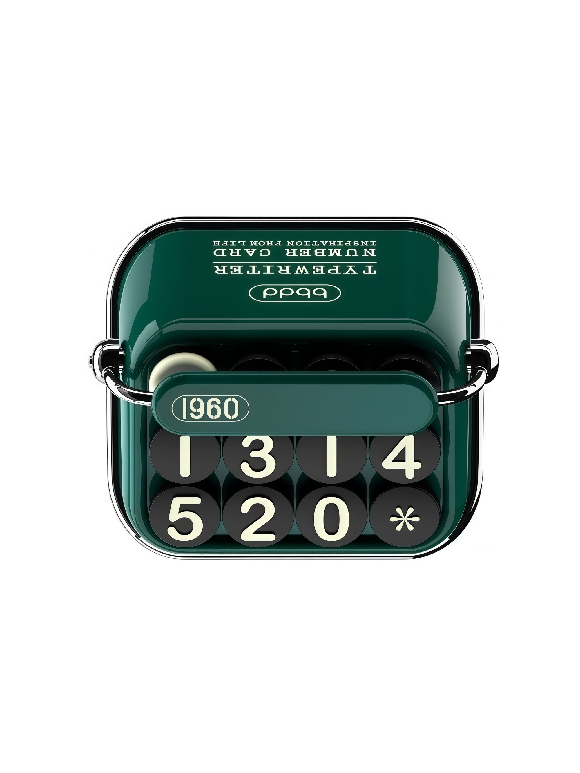 Typewriter Parking Number Plate