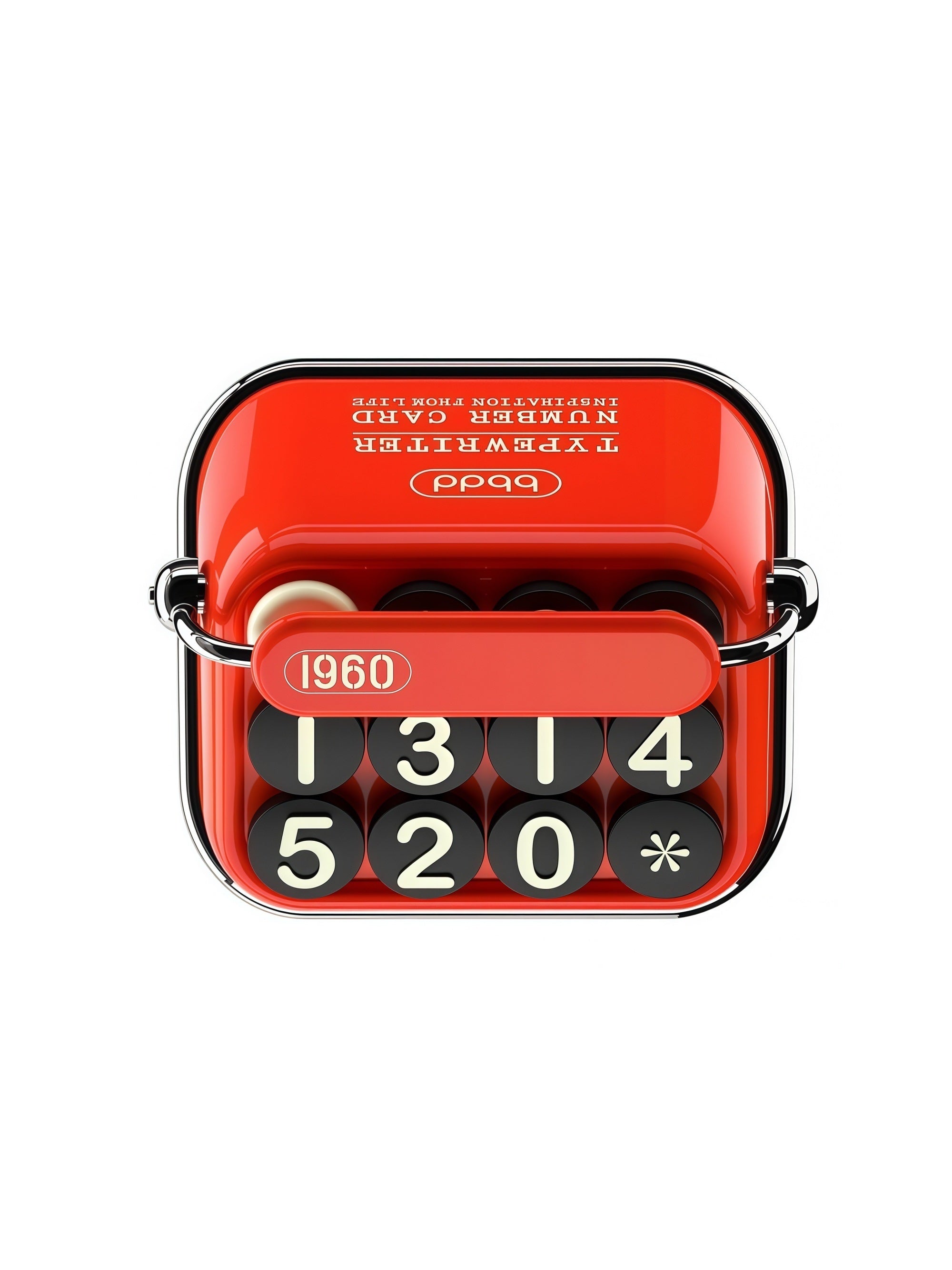 Typewriter Parking Number Plate