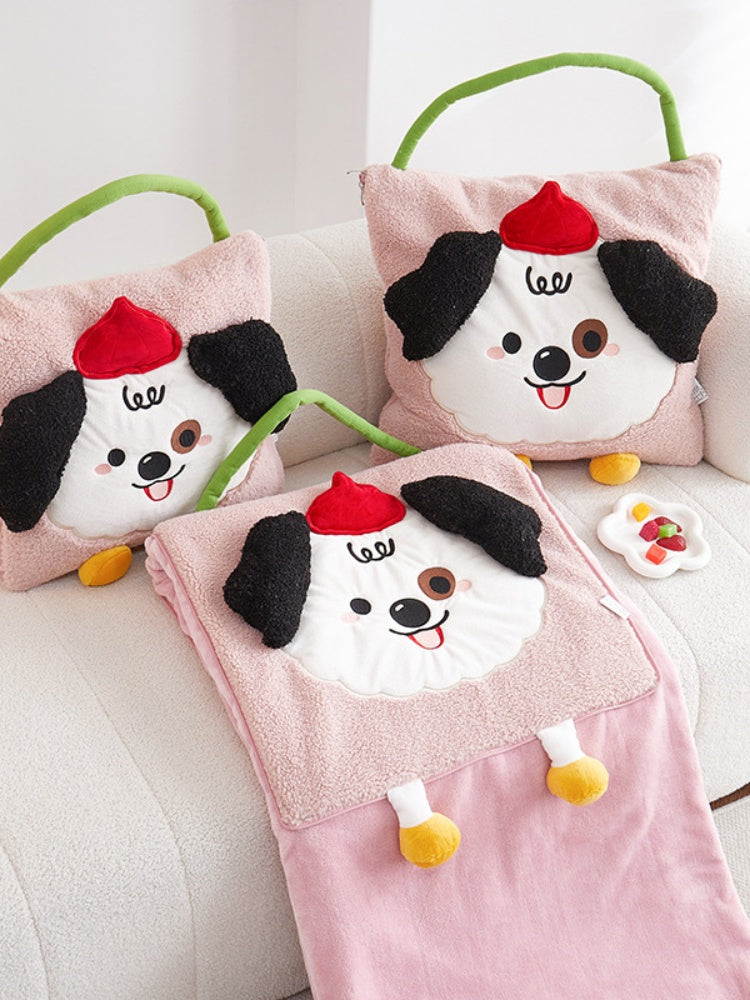 Monster Eyes Sherpa–Flannel Convertible Pillow Blanket