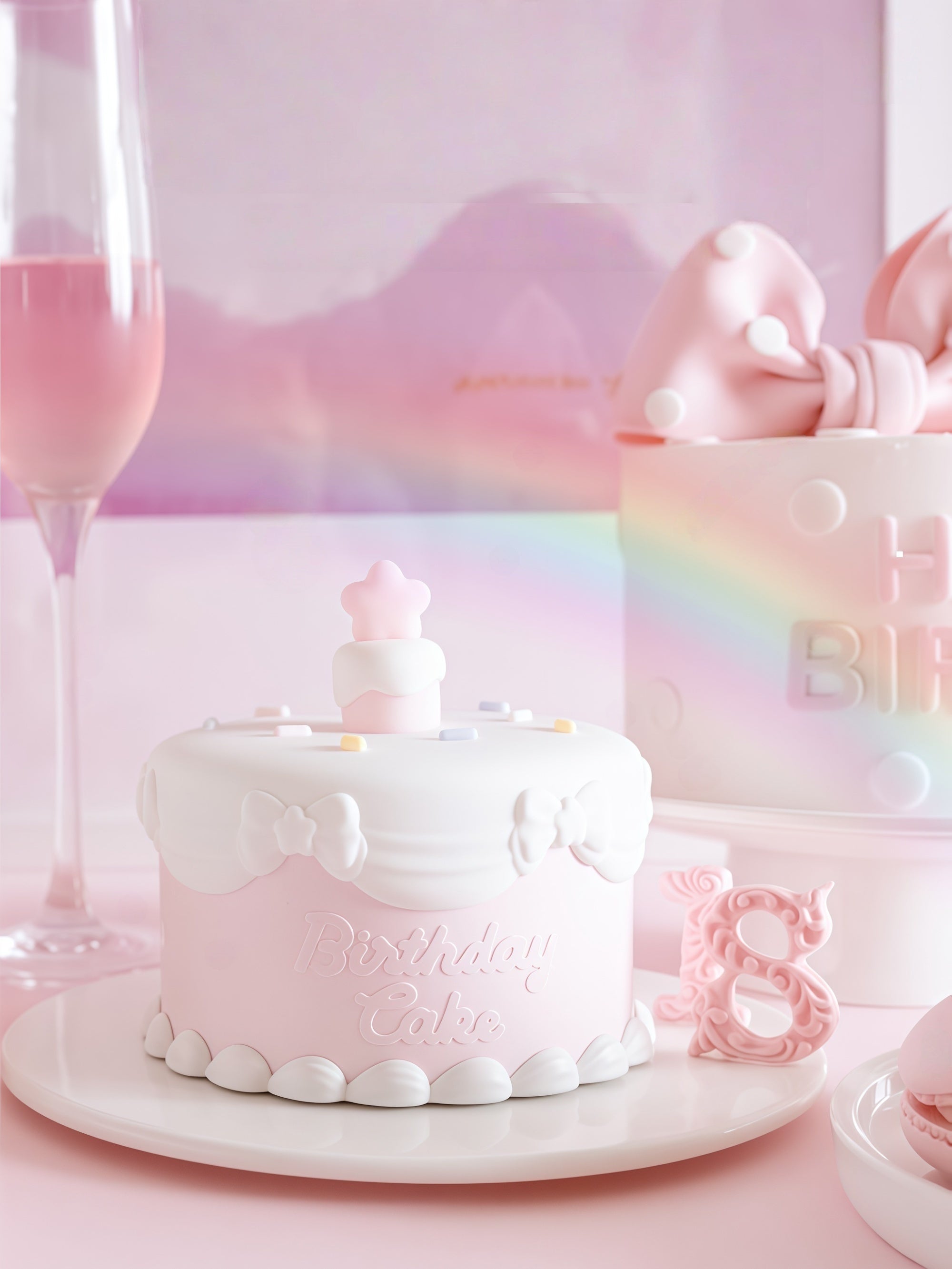 Birthday Cake Silicone Night Light