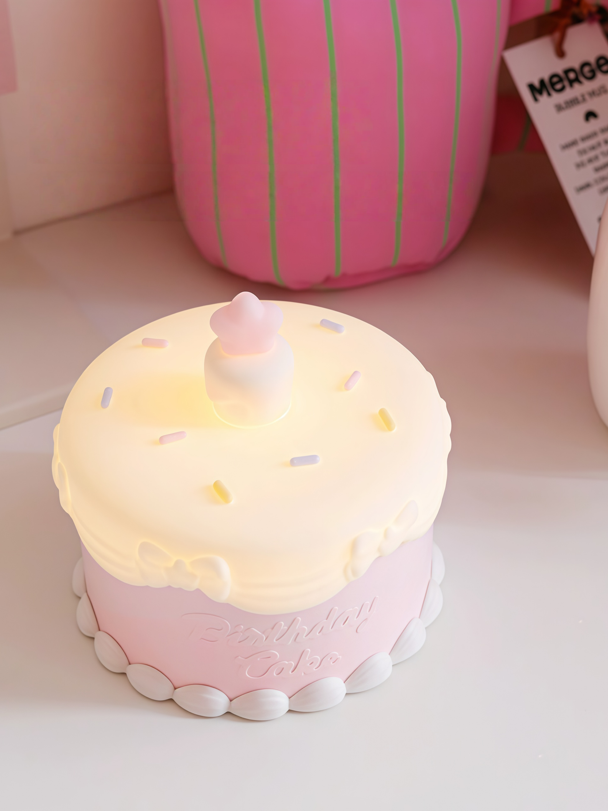 Birthday Cake Silicone Night Light
