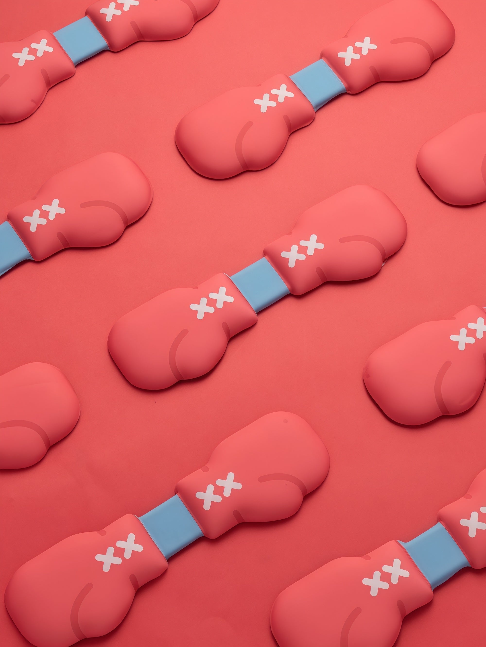 Boxing Mouse Pad & Silicone Keyboard Wrist Rest Set