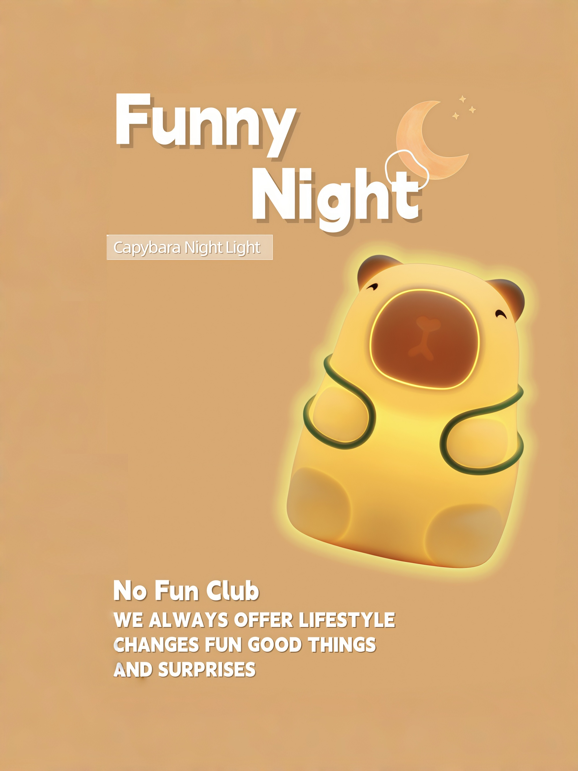 Capybara Silicone Night Light