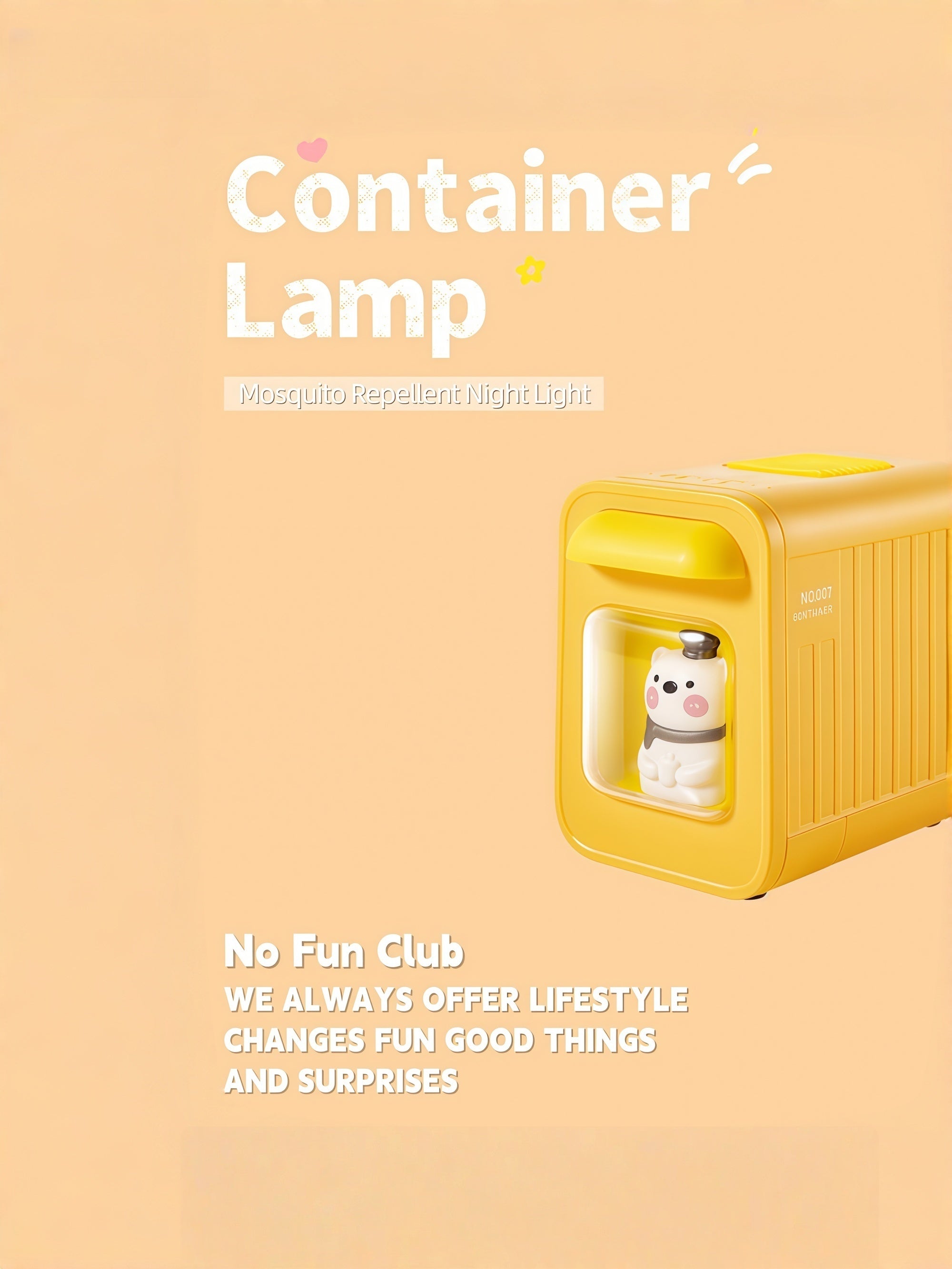 Cartoon Container Mosquito Repellent Night Light