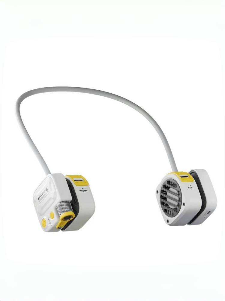 Wearable Neck Fan with Flashlight