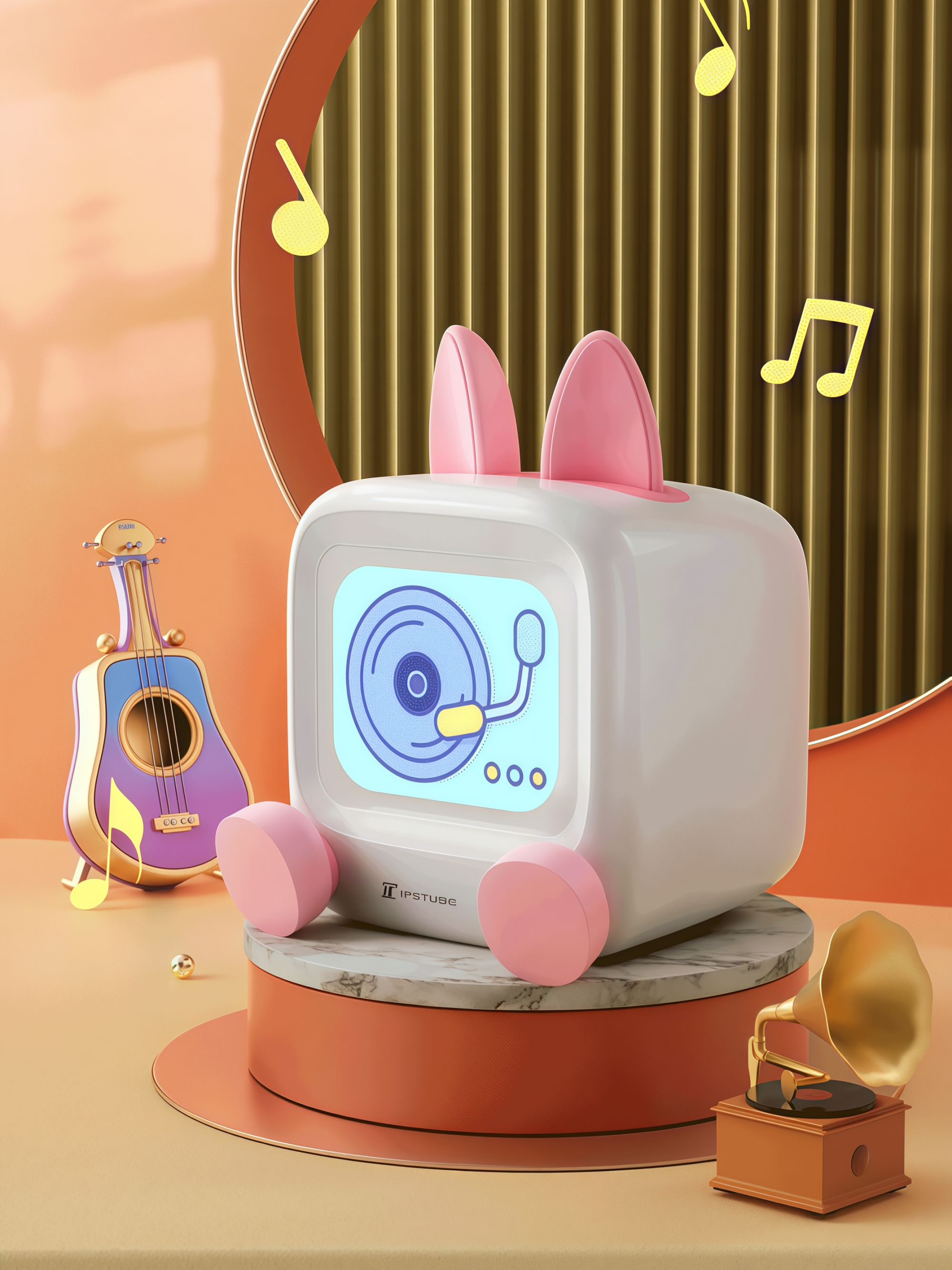 Desktop Pet Robot Clock & Bluetooth Speaker