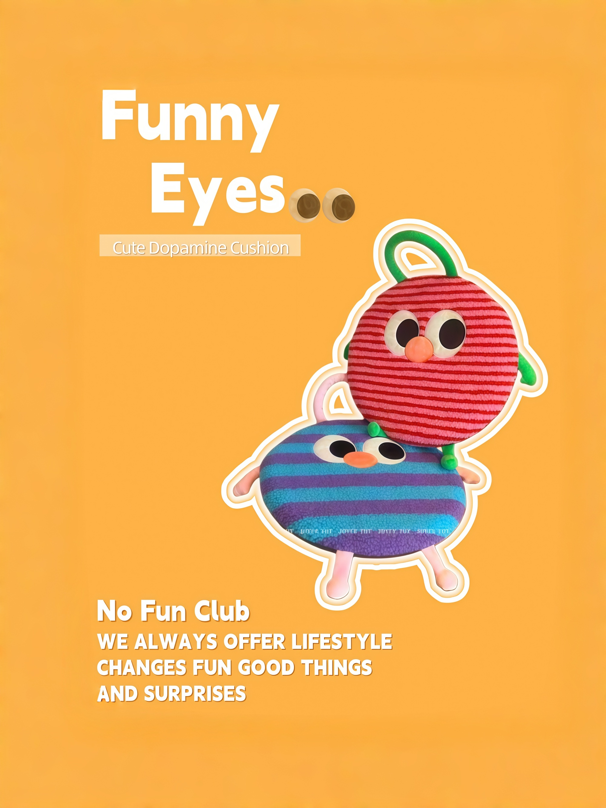 Cute Dopamine Round Memory Foam Cushion