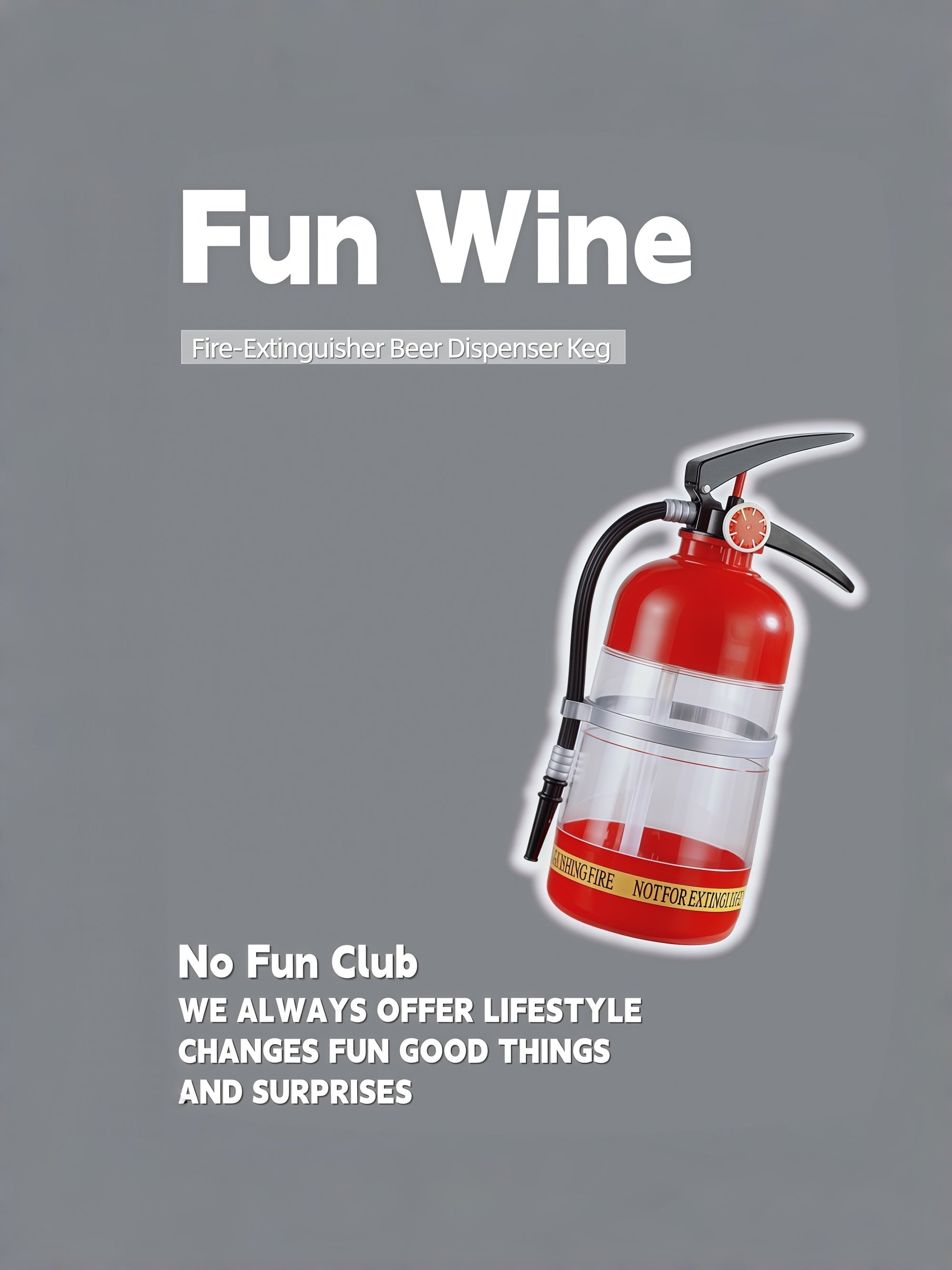 Fire-Extinguisher Beer Dispenser Keg