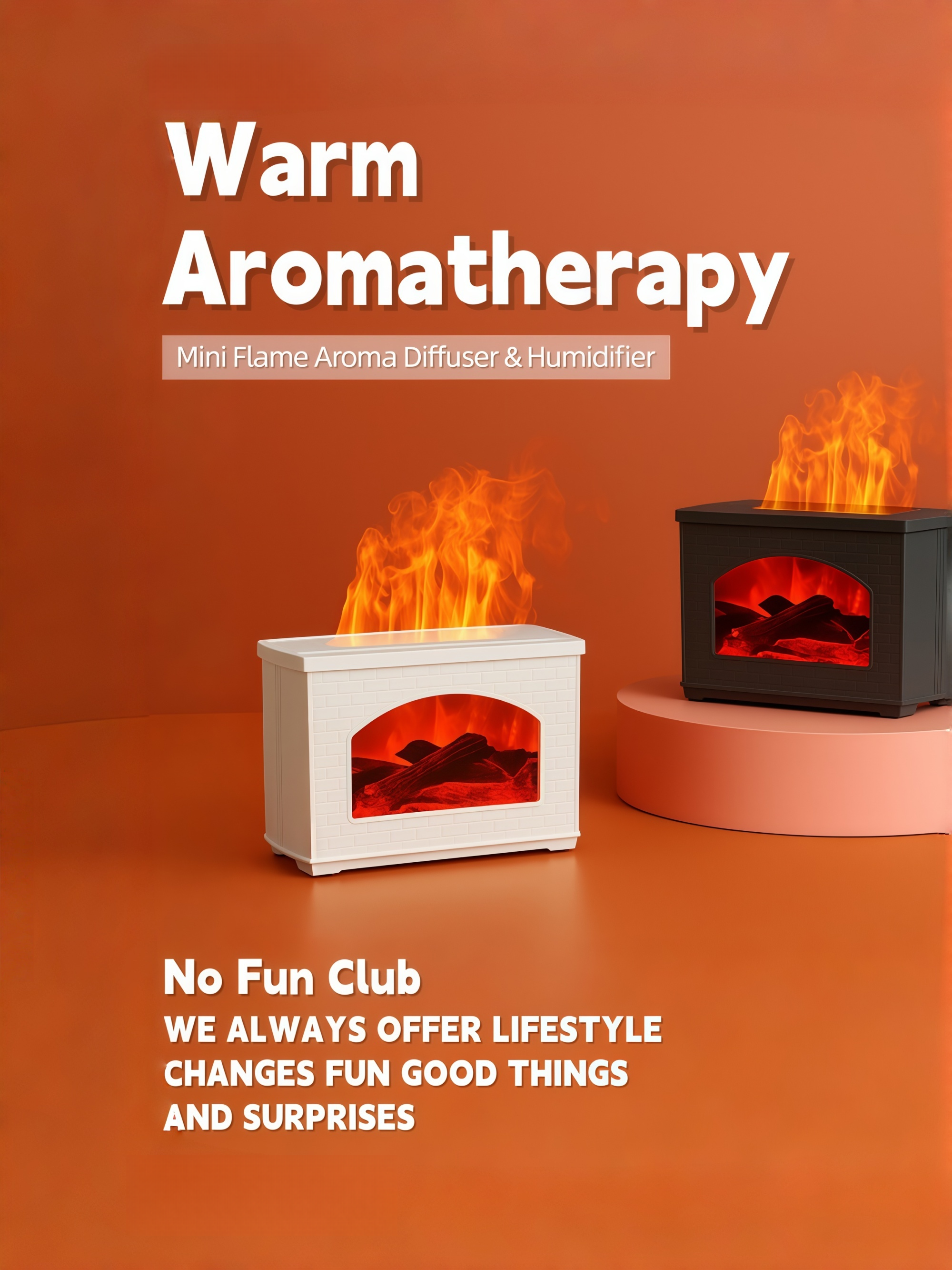 Flame Effect Aroma Diffuser & Humidifier