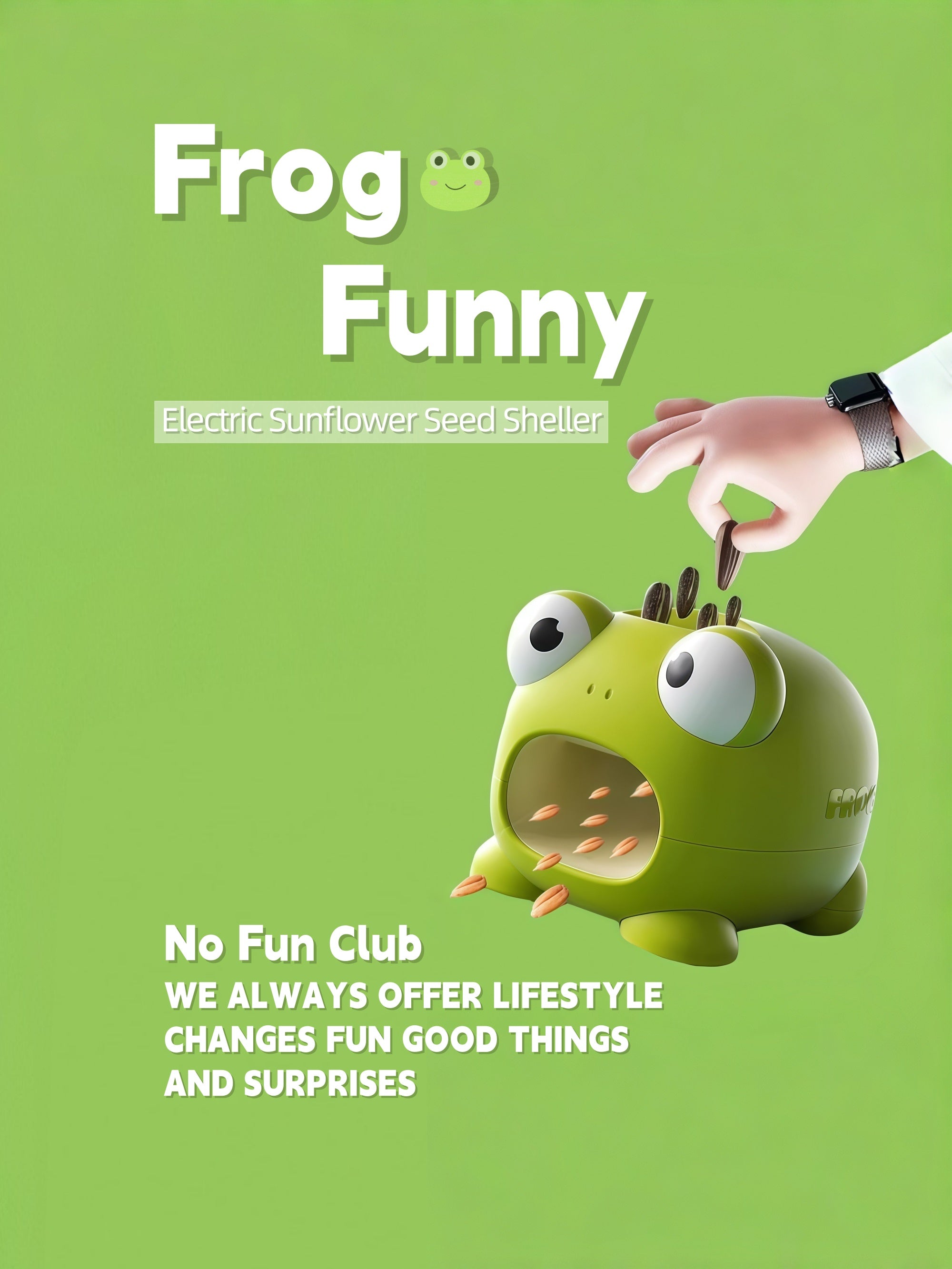 Frog Electric Sunflower Seed Sheller