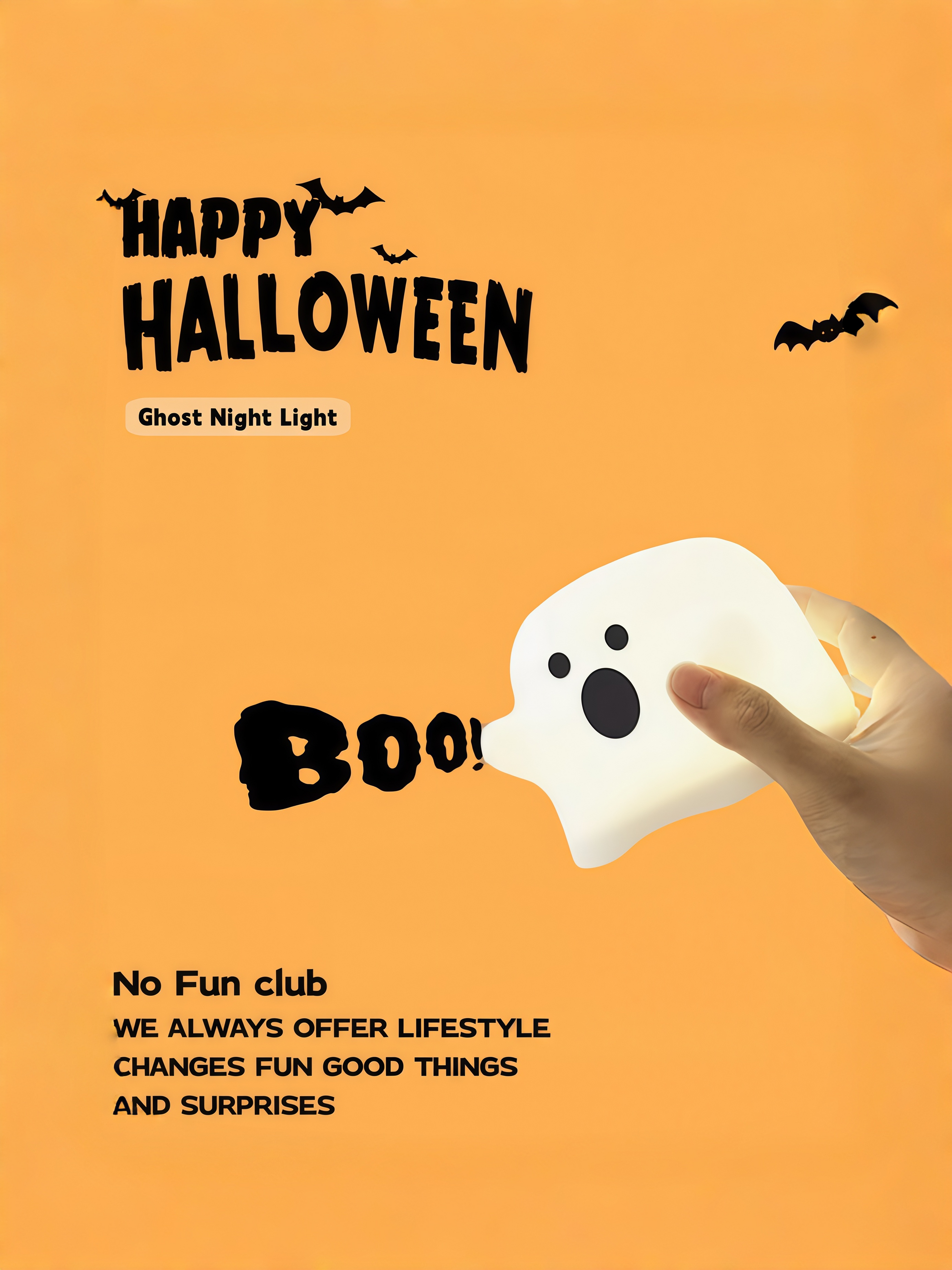 BOO Ghost Night Light