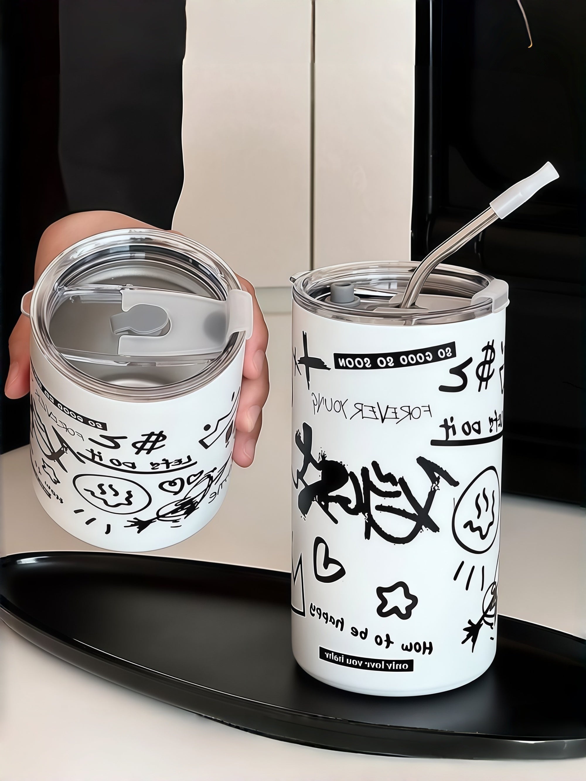 Ins-Style Stainless Steel Coffee Tumbler