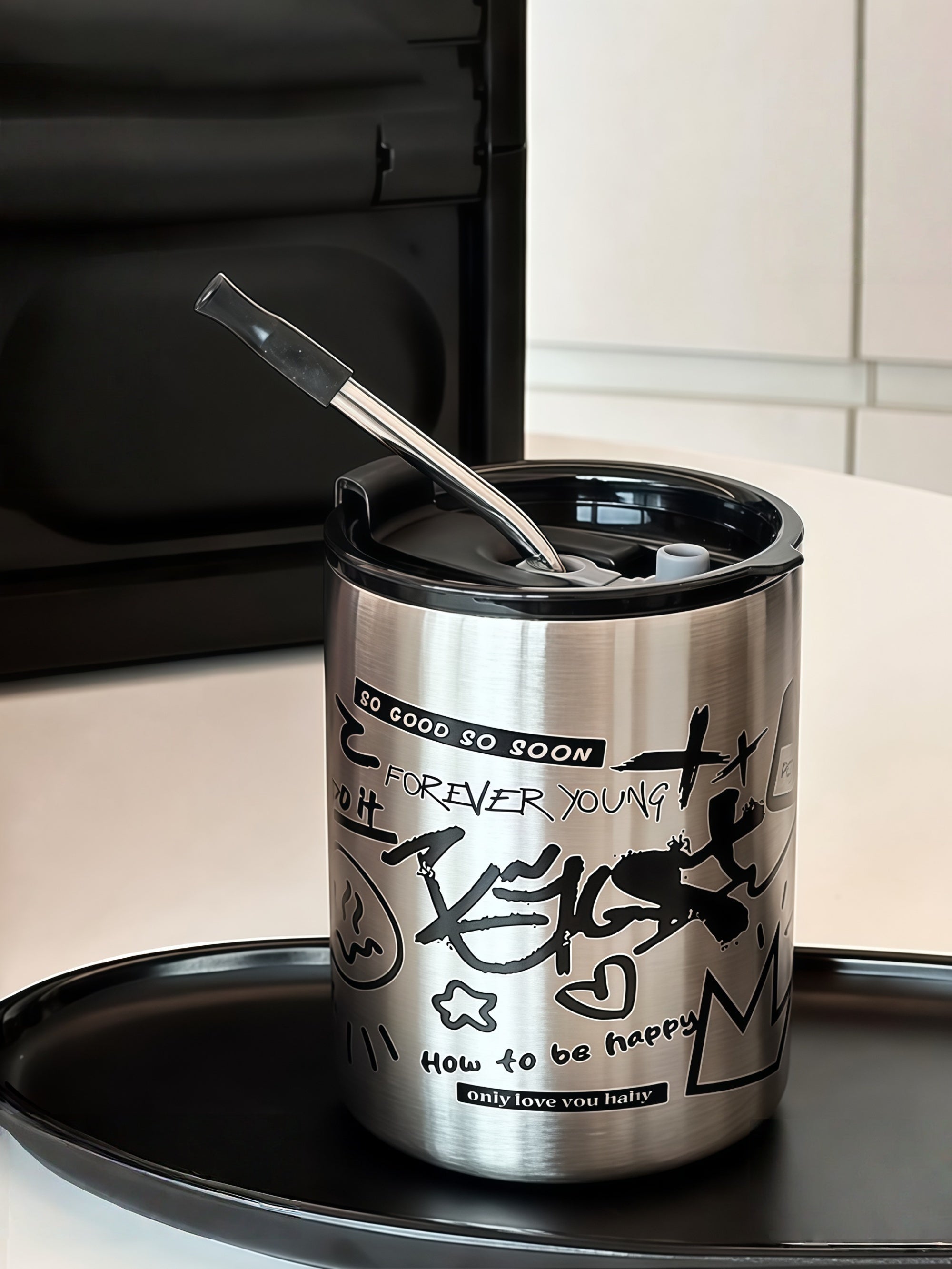 Ins-Style Stainless Steel Coffee Tumbler