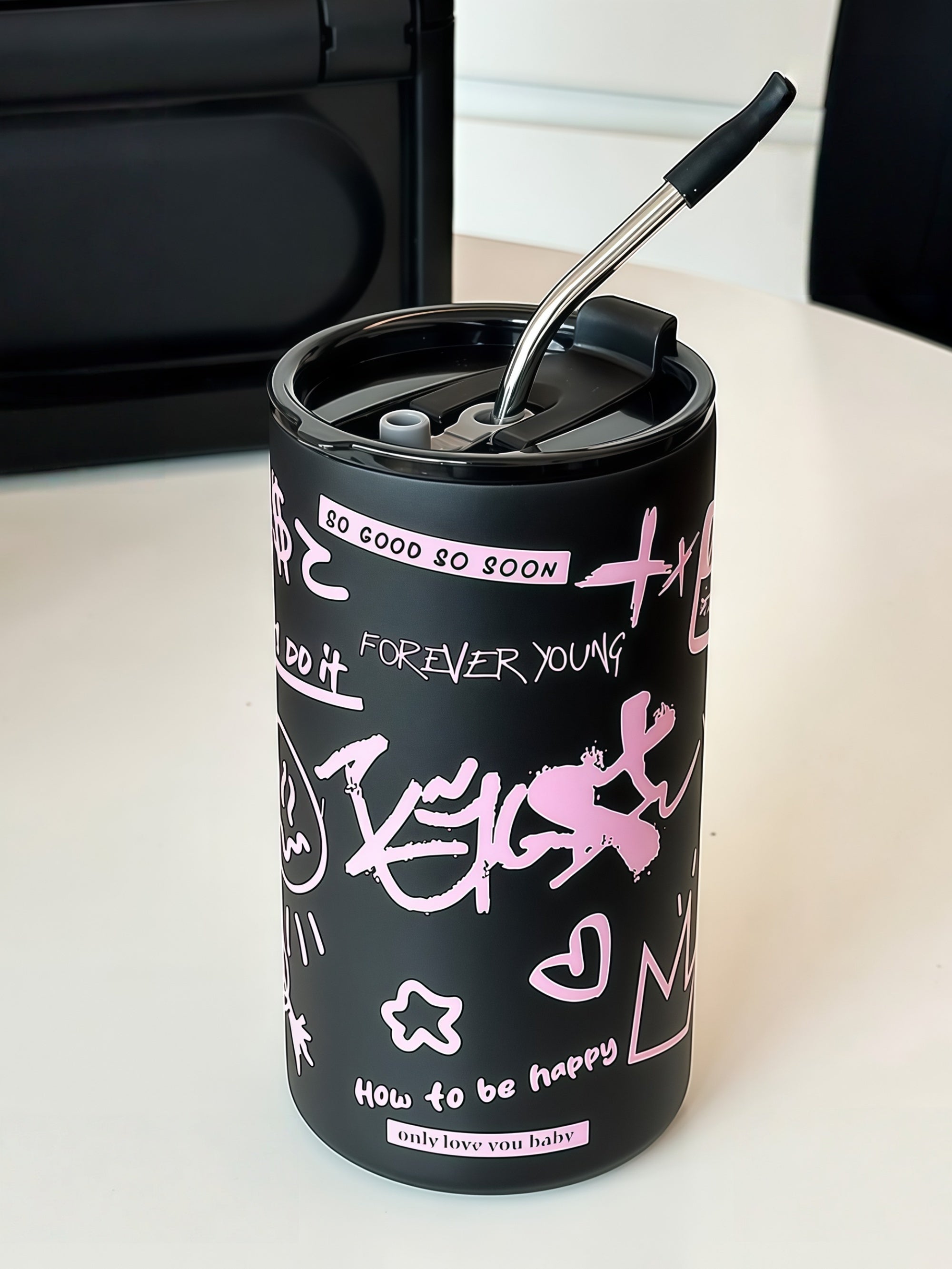 Ins-Style Stainless Steel Coffee Tumbler