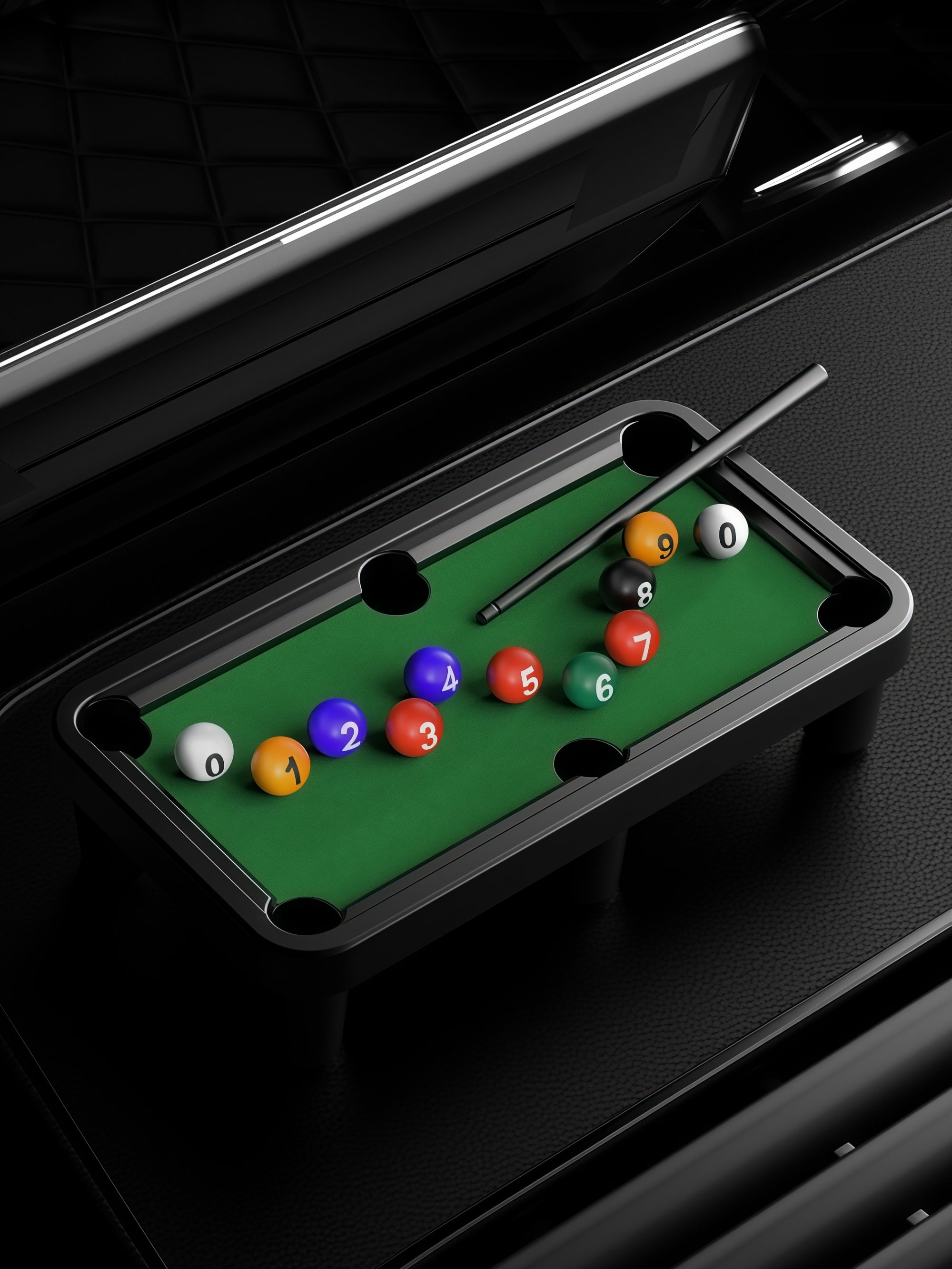 Mini Pool-Themed Parking Number Plate
