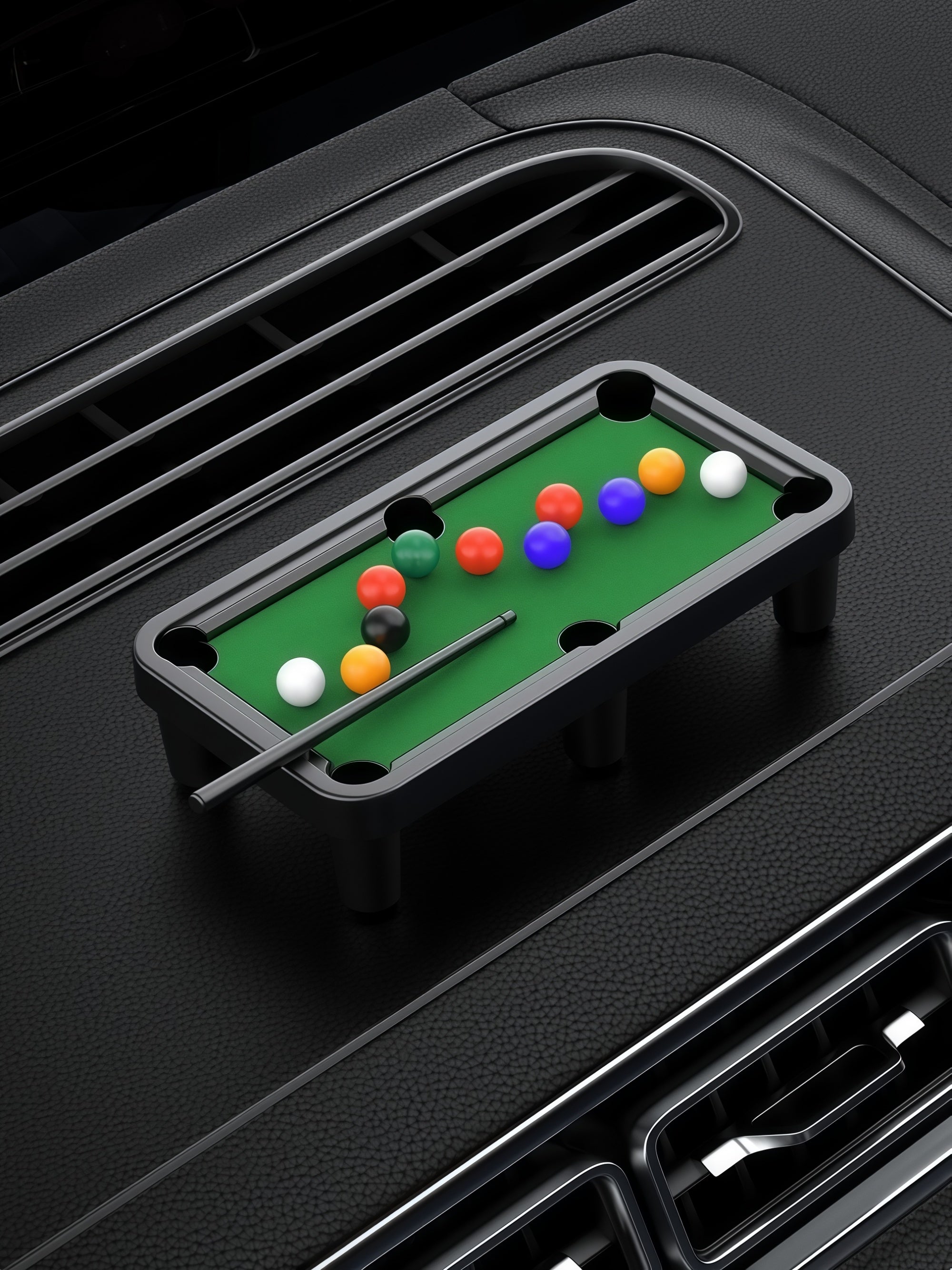 Mini Pool-Themed Parking Number Plate