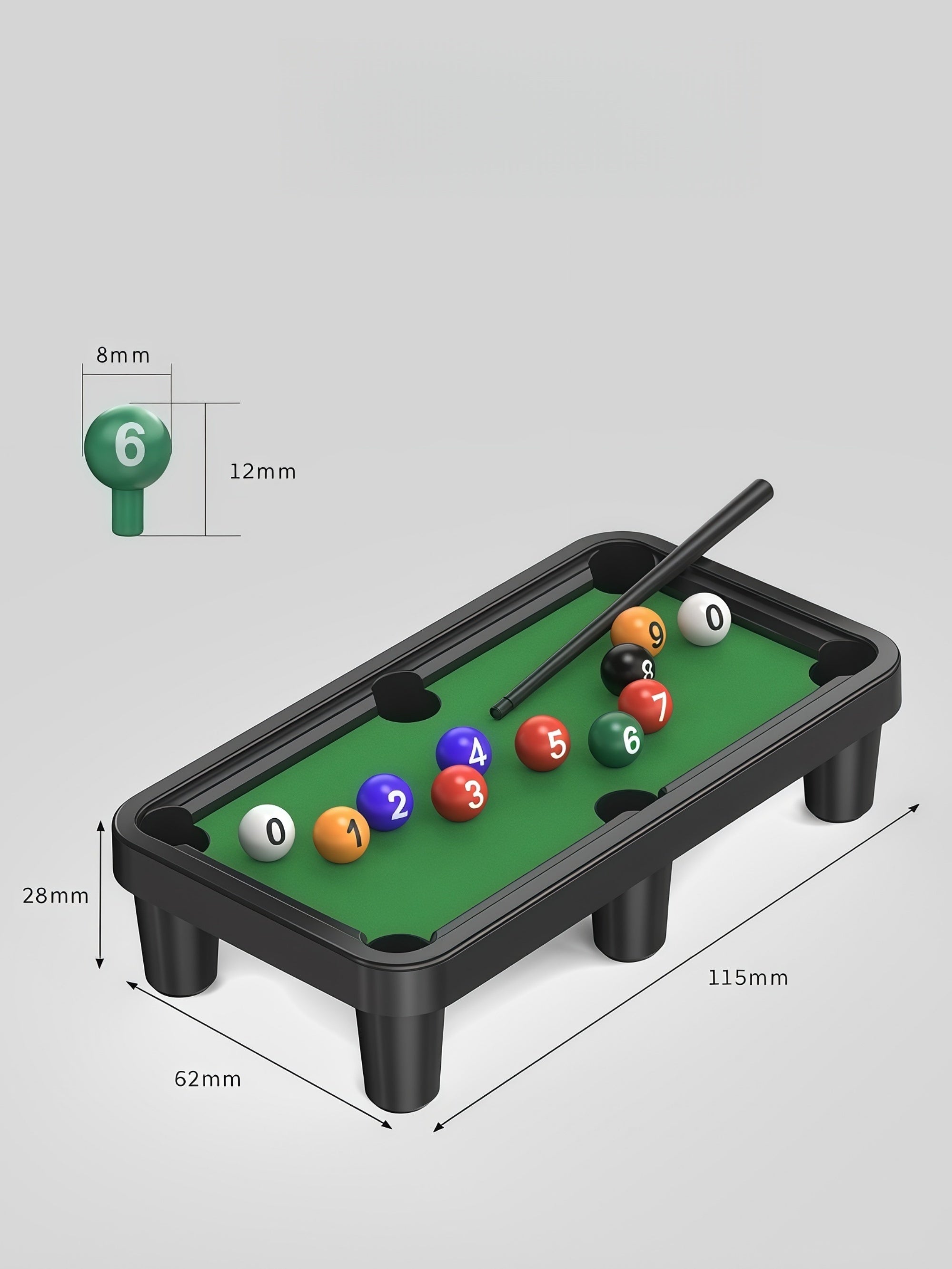 Mini Pool-Themed Parking Number Plate