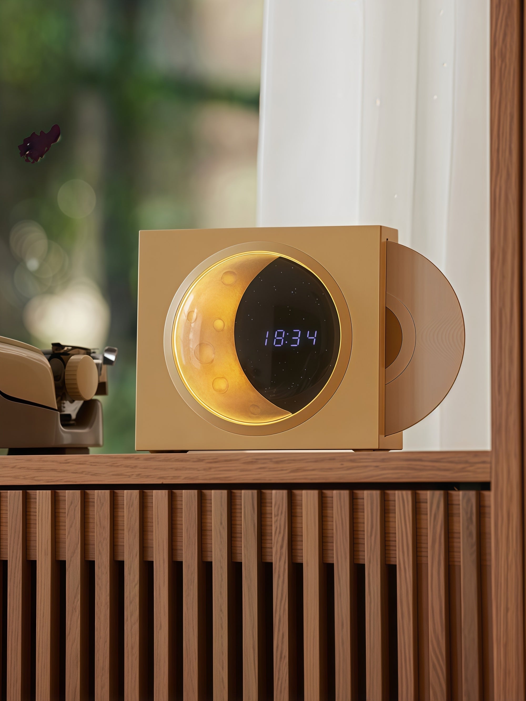 Moon-Dial Retro Vinyl Bluetooth Speaker