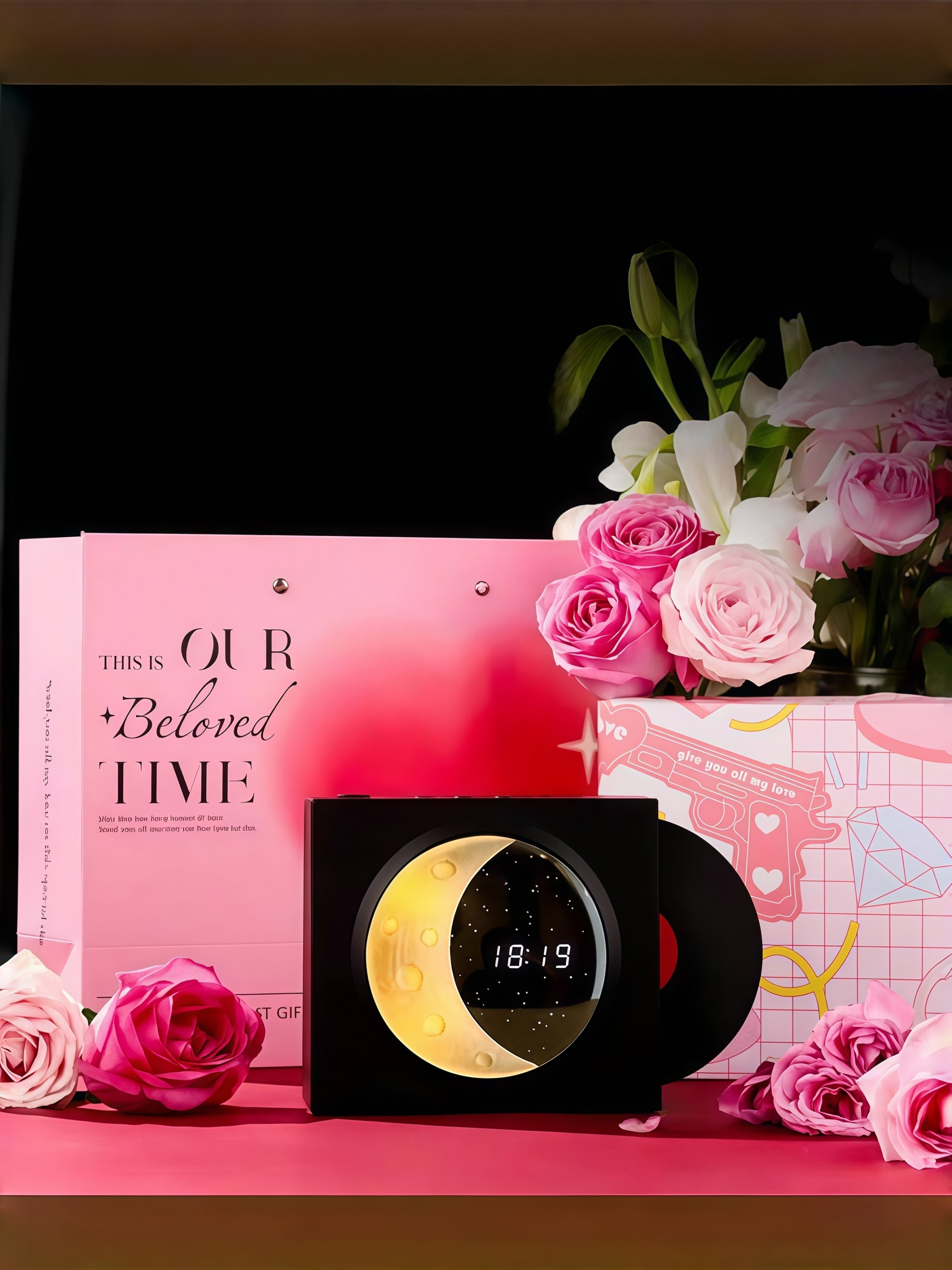 Moon-Dial Retro Vinyl Bluetooth Speaker