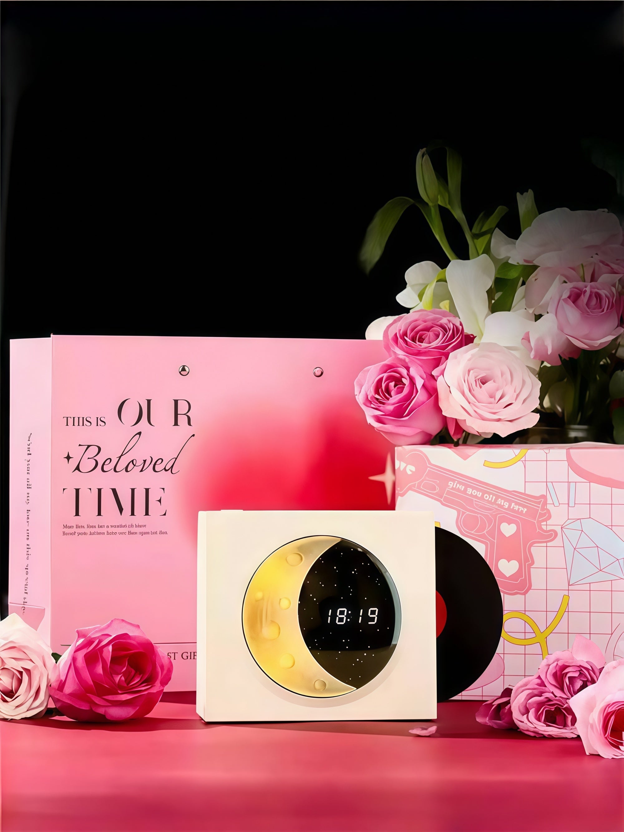 Moon-Dial Retro Vinyl Bluetooth Speaker