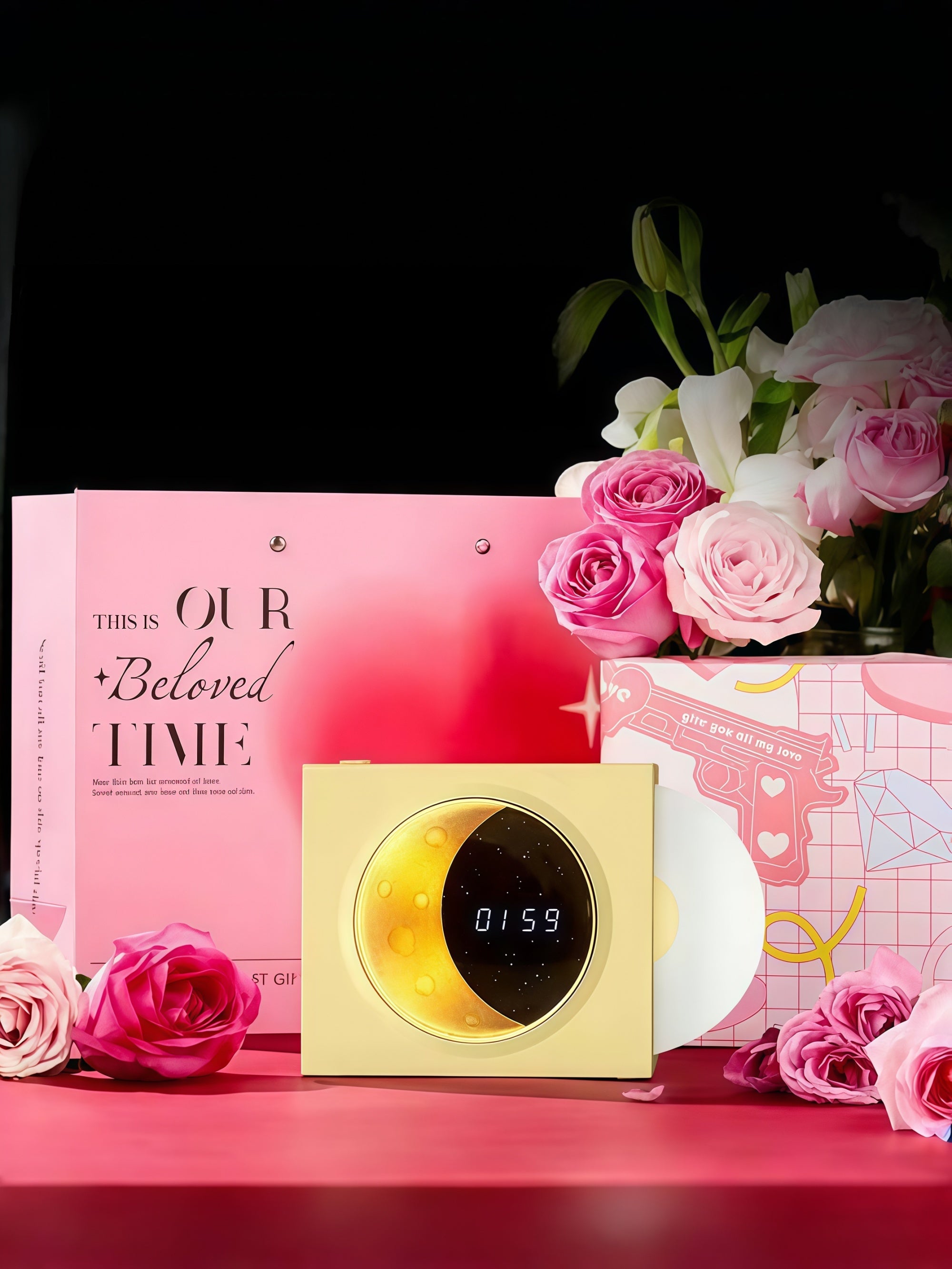 Moon-Dial Retro Vinyl Bluetooth Speaker