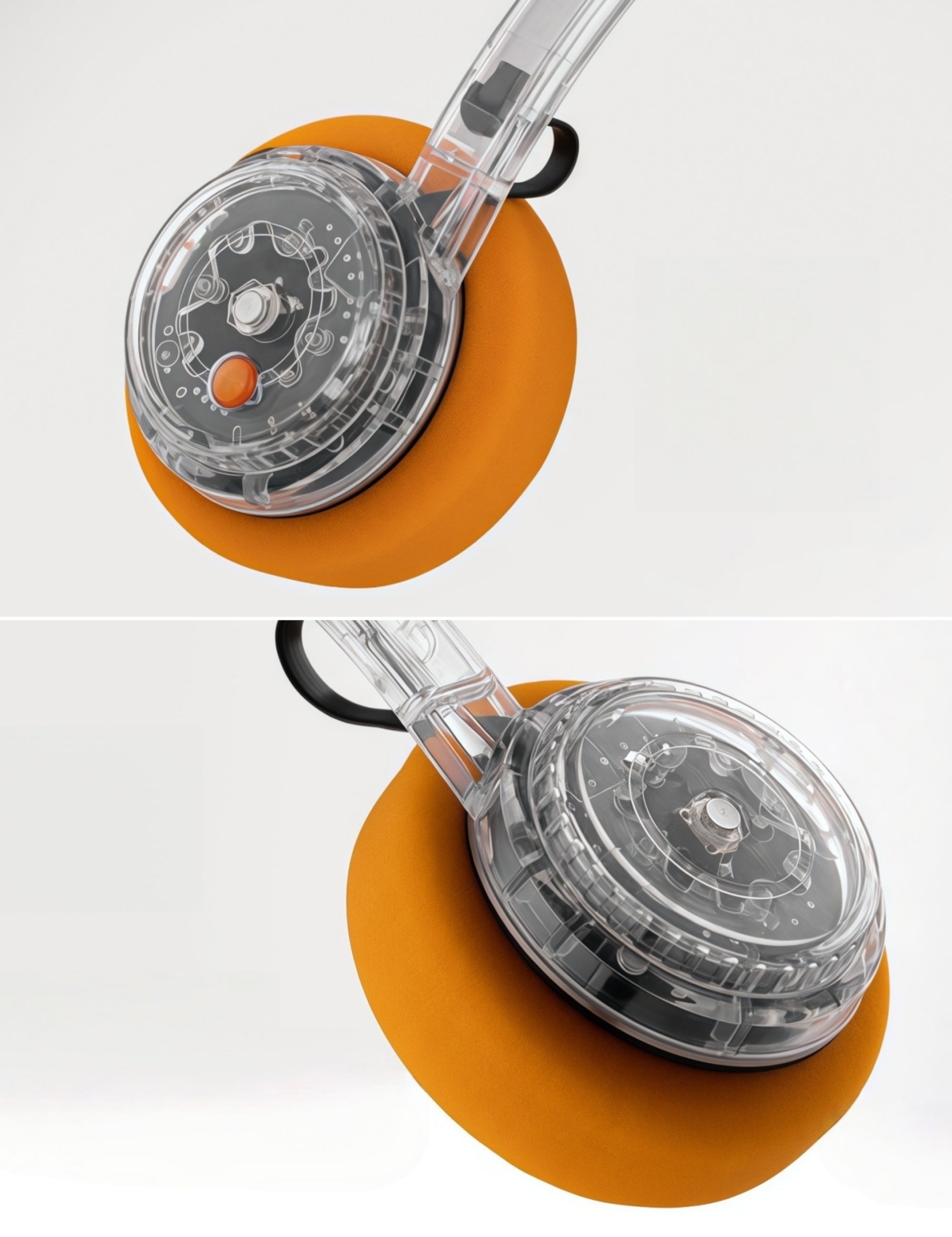 Retro Transparent Metal Headband Bluetooth Headphones