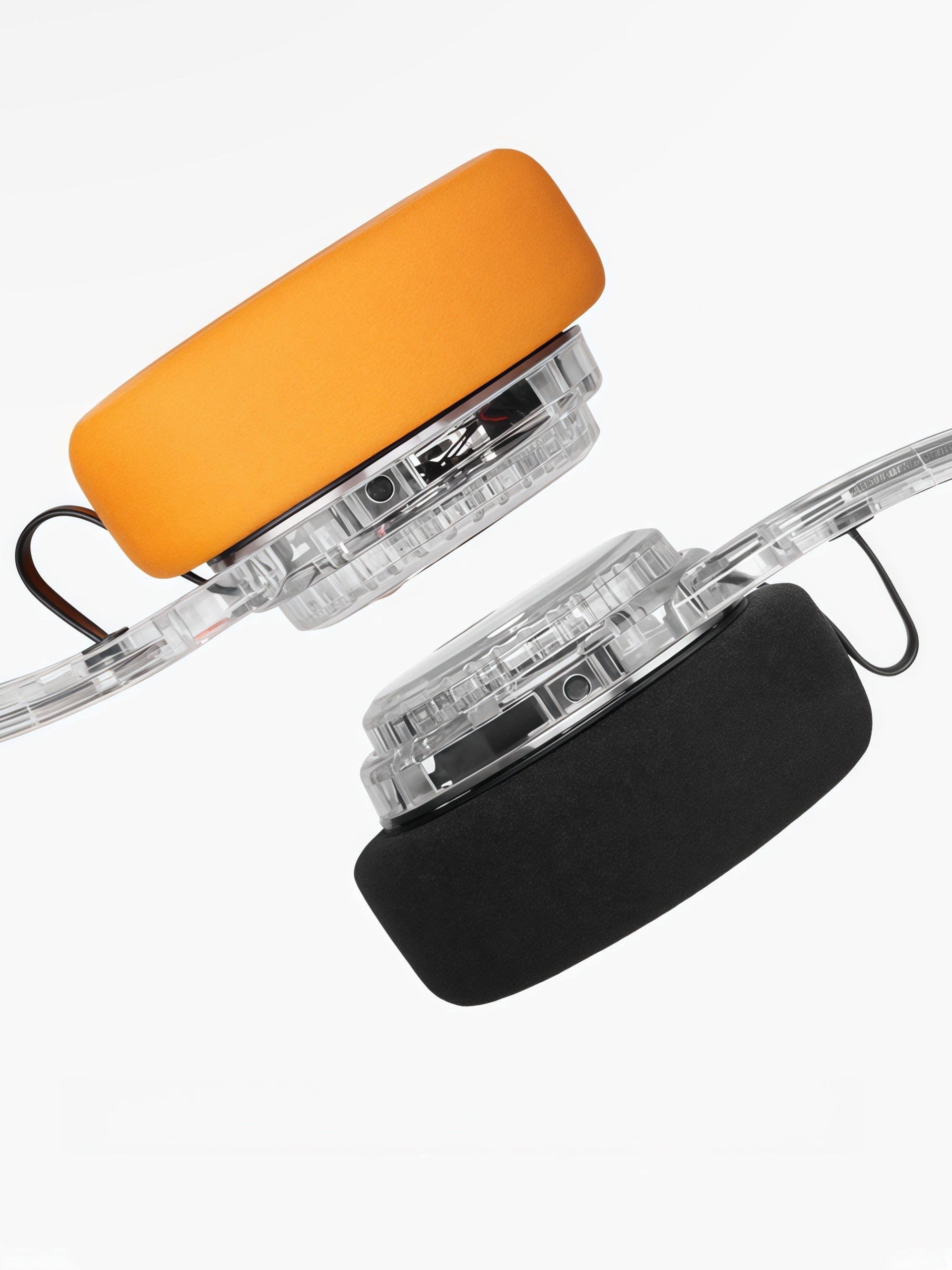 Retro Transparent Metal Headband Bluetooth Headphones