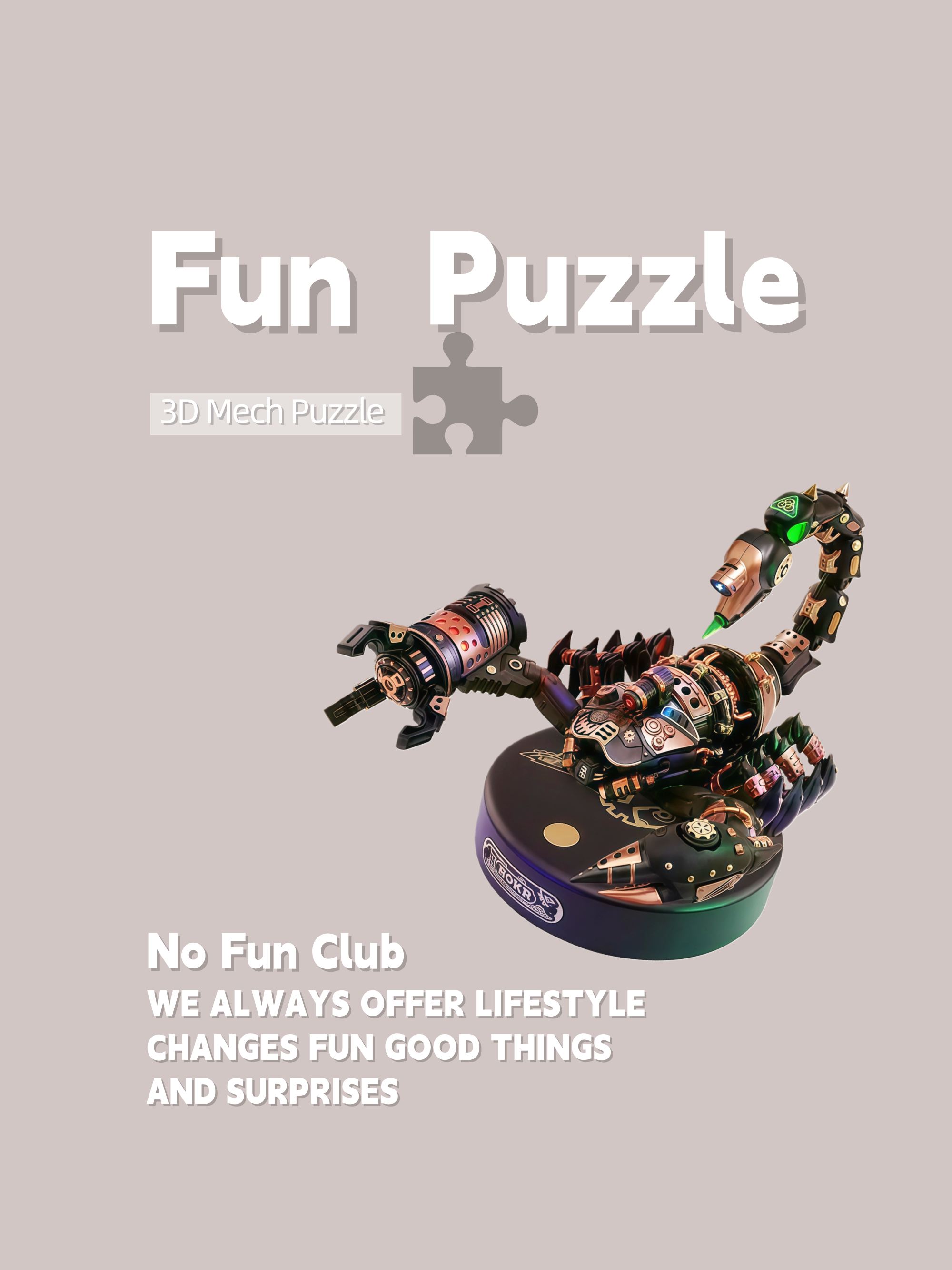 Heavy Equipment “Battlefield Scorpion” 3D Mech Puzzle