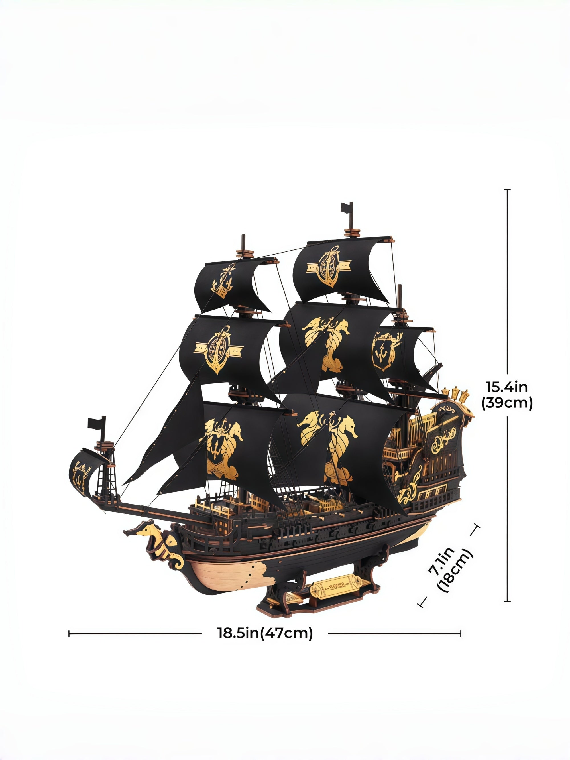 3D Wooden Ship Model Kit