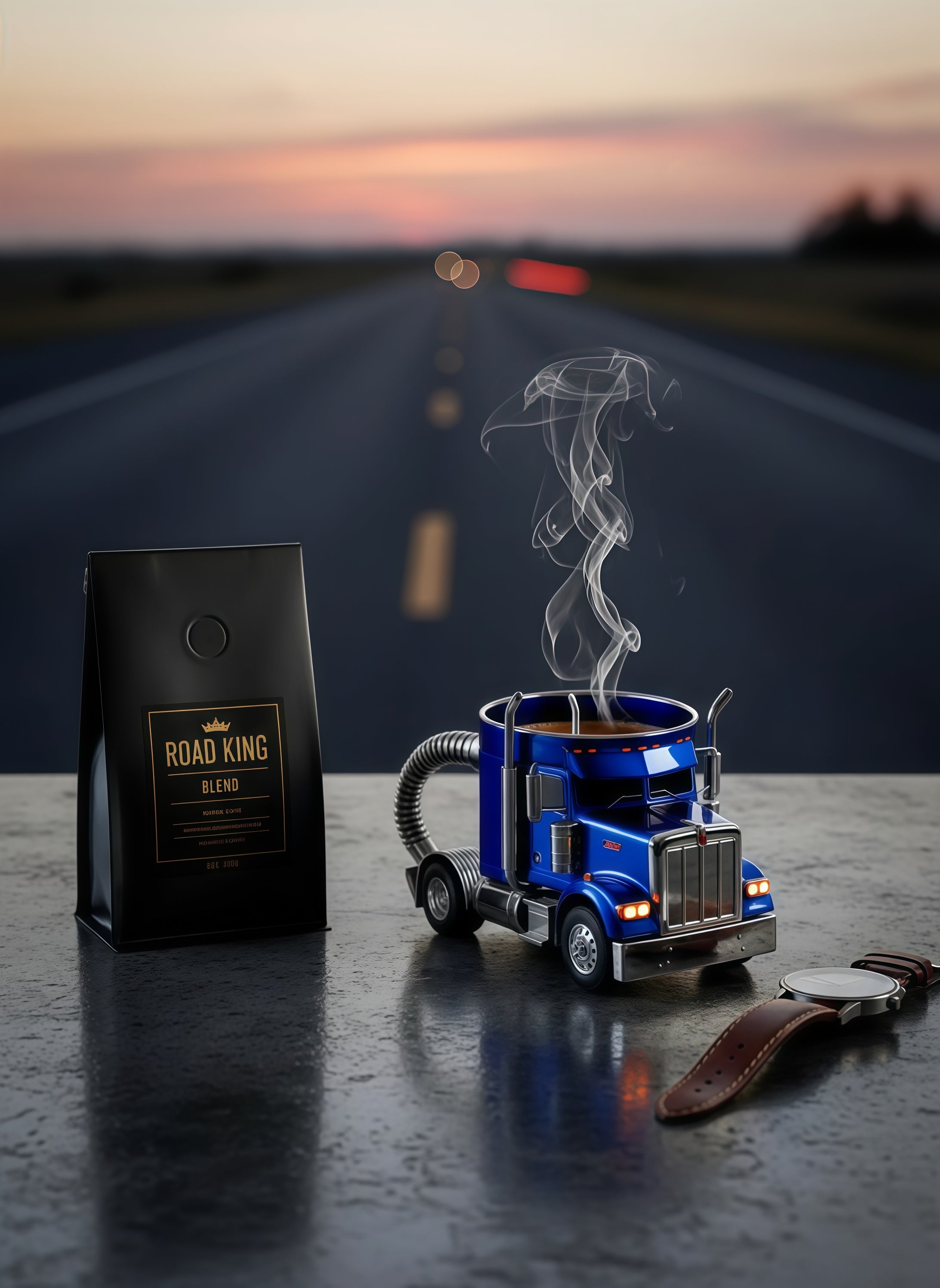 11oz Handcrafted Resin Truck Cup