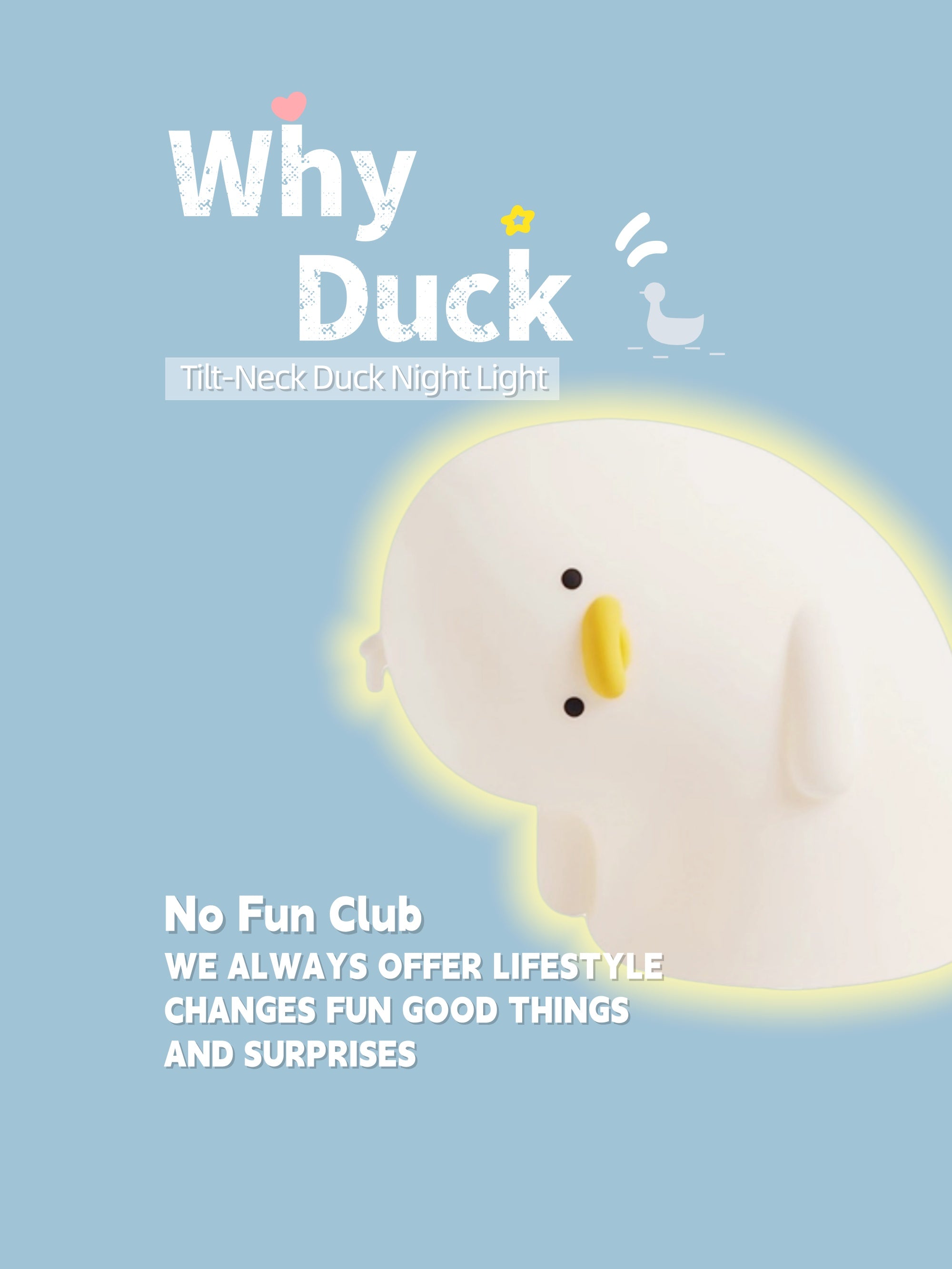 Tilt-Neck Duck Night Light